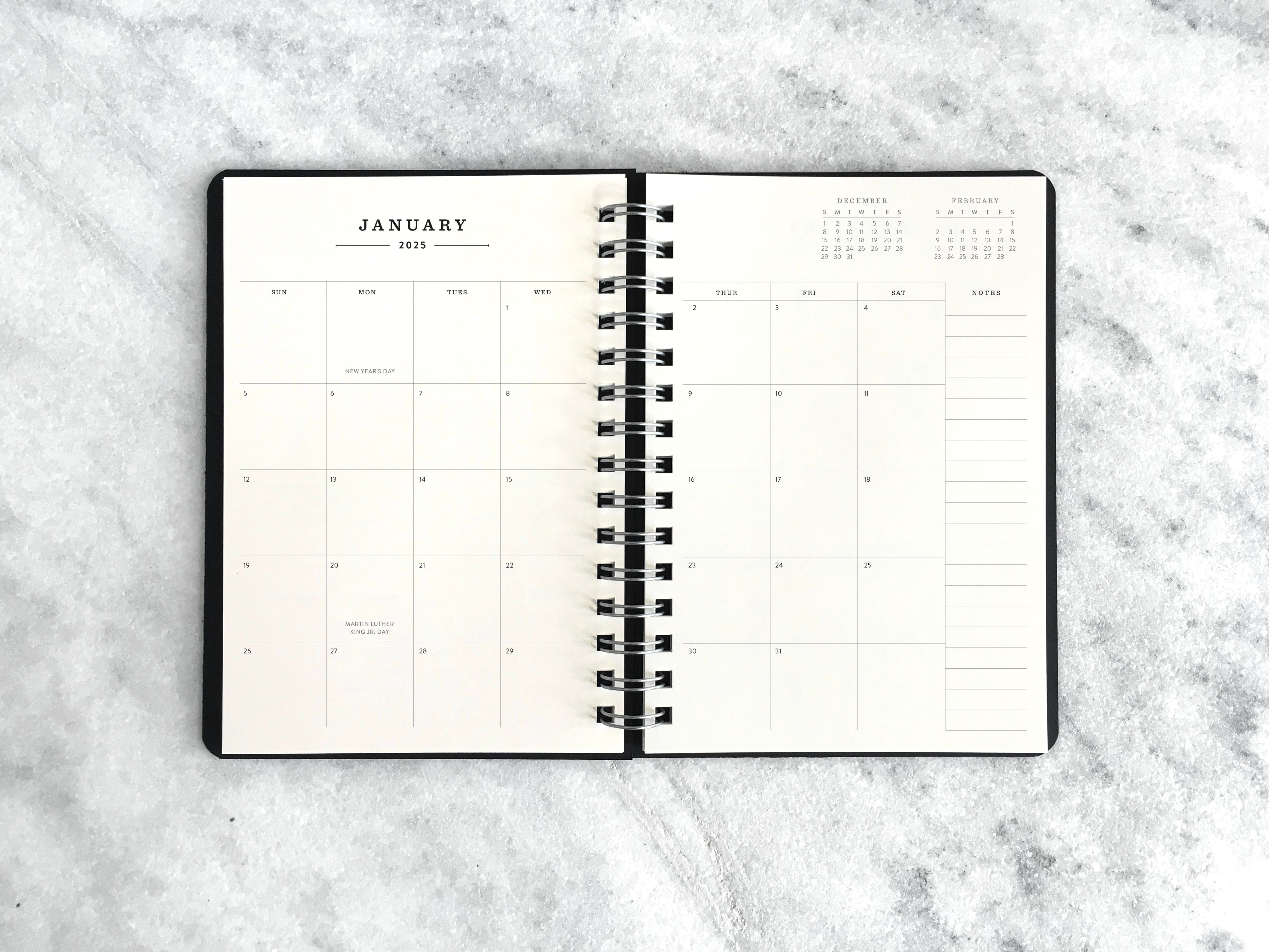 Favorite Story Hardcover Planner "2024" 12-Month Planner - Black Hard Cover