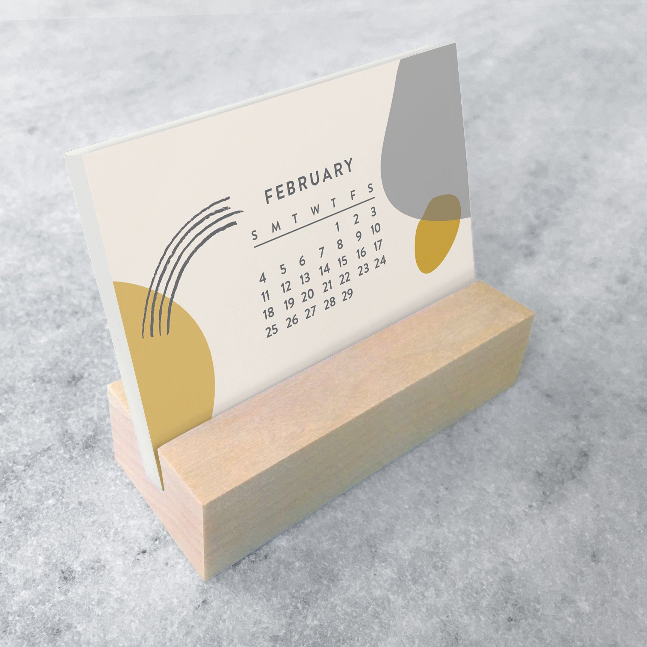 Favorite Story Mini Desk Calendar Abstract 2023/2024 Mini Desk Calendar