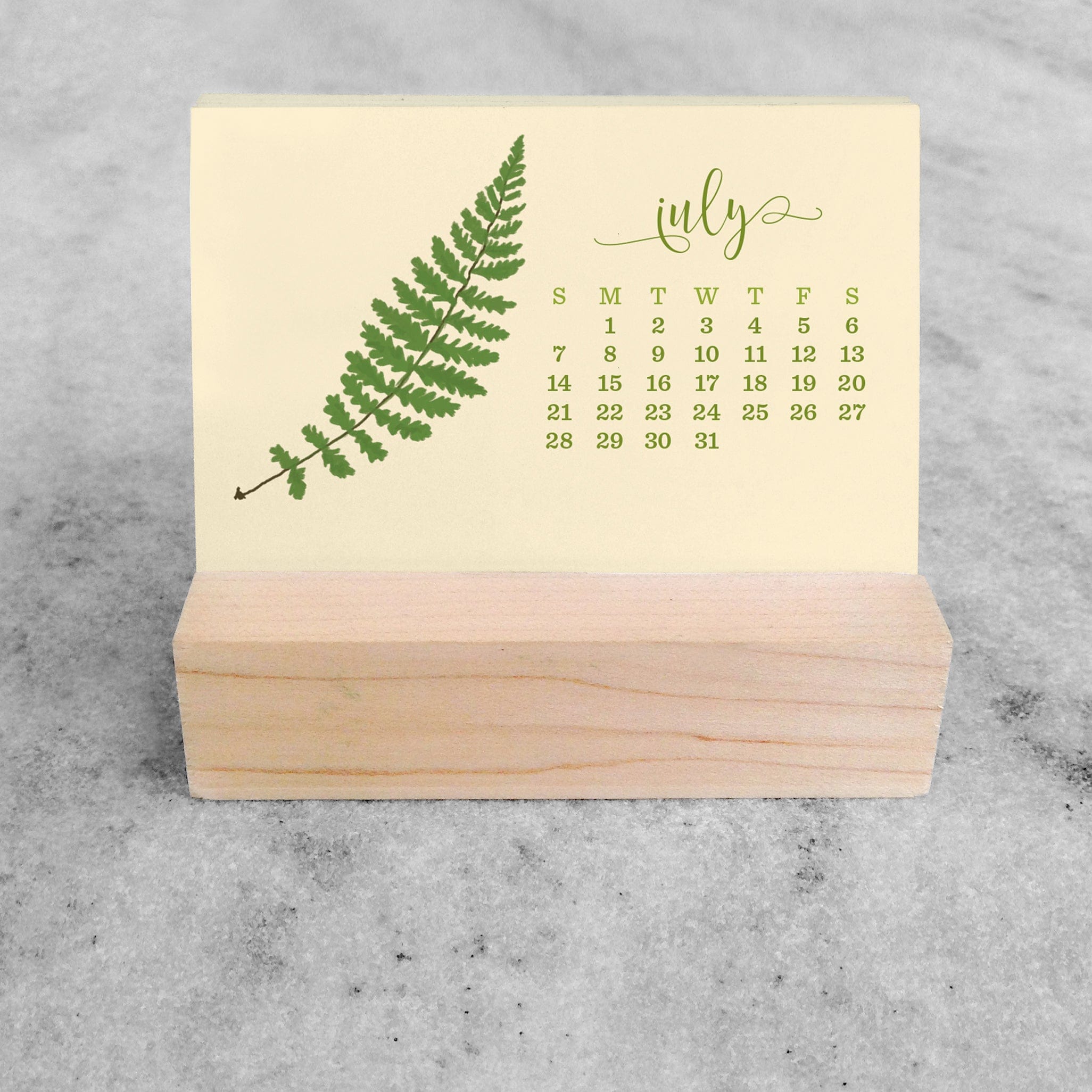 Favorite Story Mini Desk Calendar Fern 2023/2024 Mini Desk Calendar