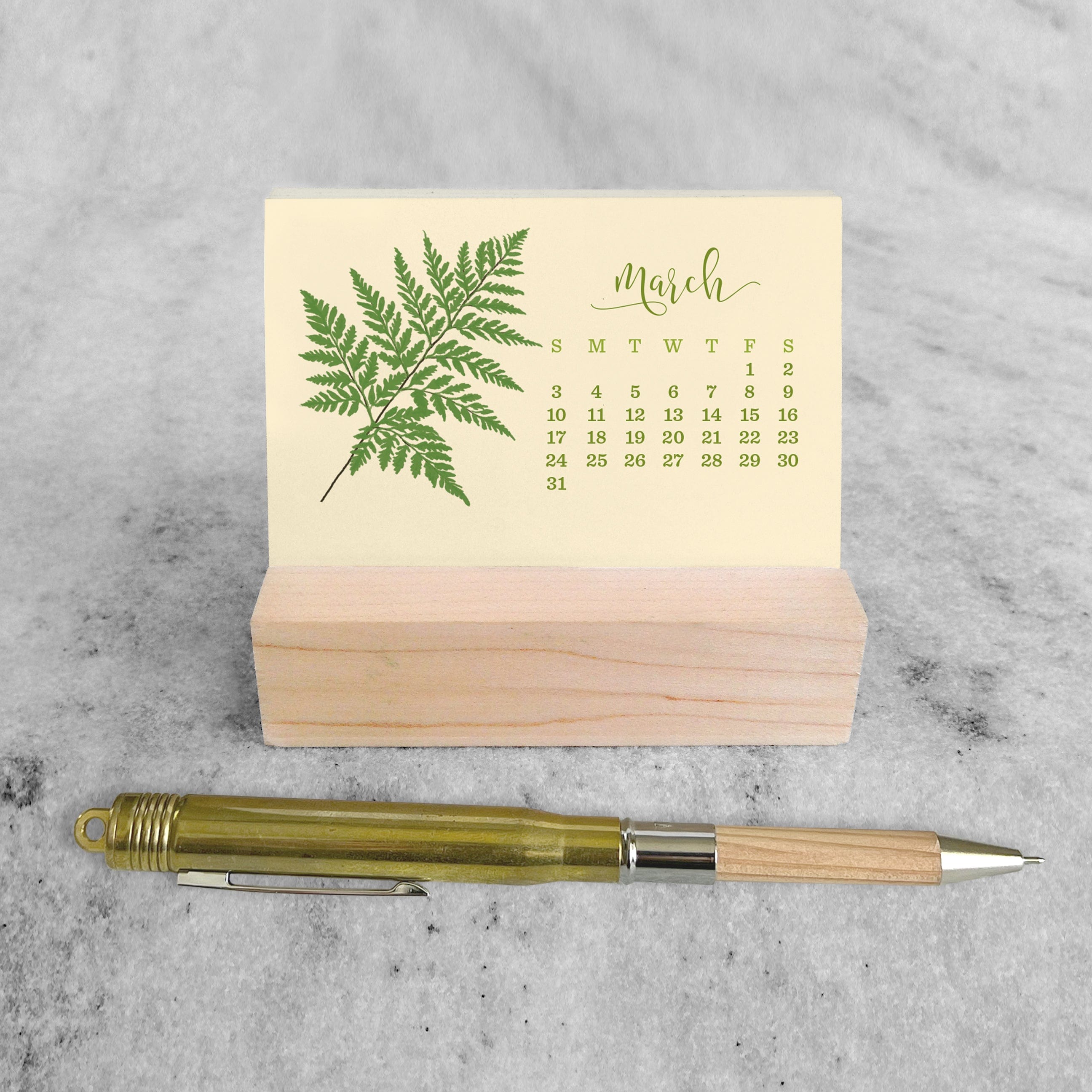 Favorite Story Mini Desk Calendar Fern 2023/2024 Mini Desk Calendar
