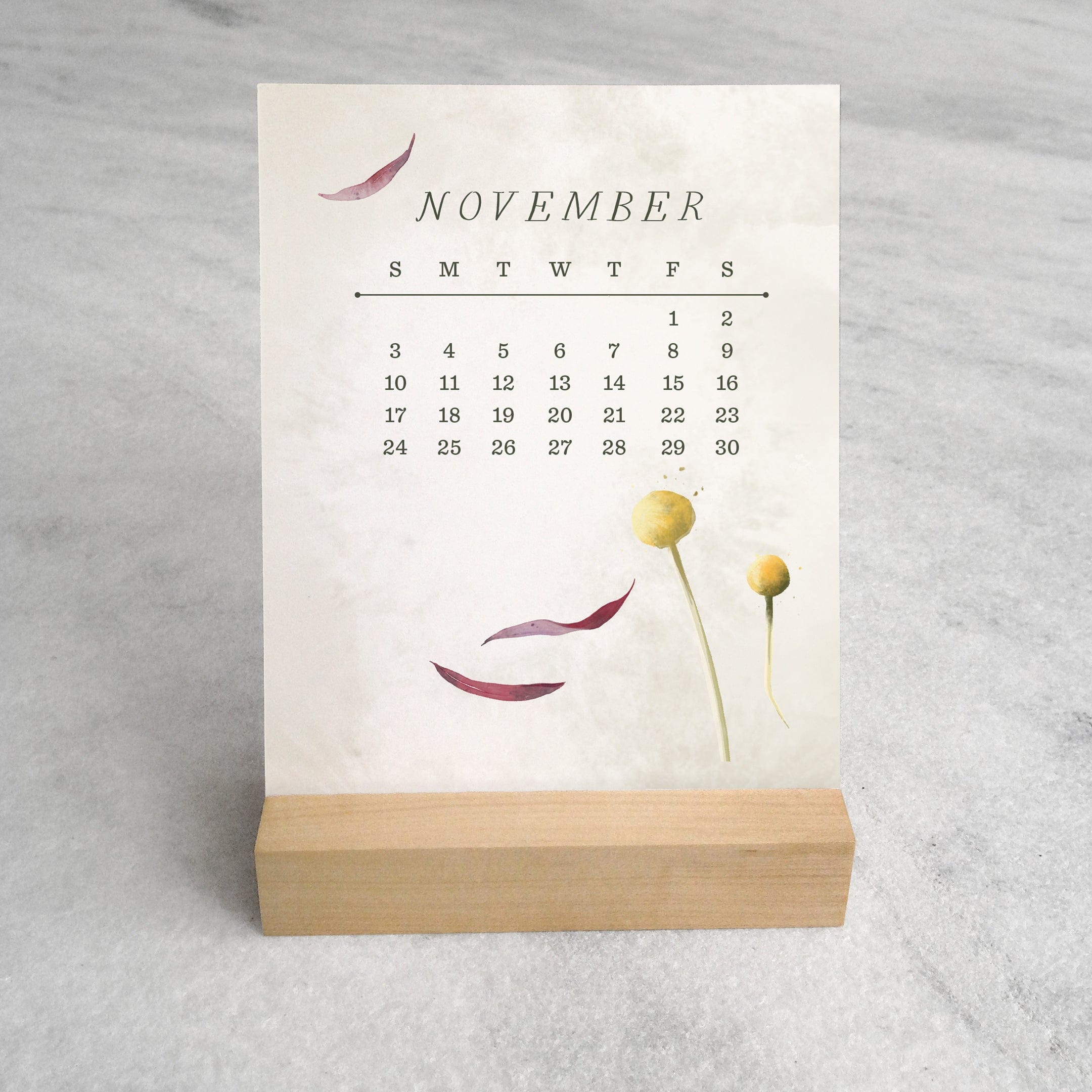 Favorite Story Desk Calendar Field Flowers 2024 Desk Calendar