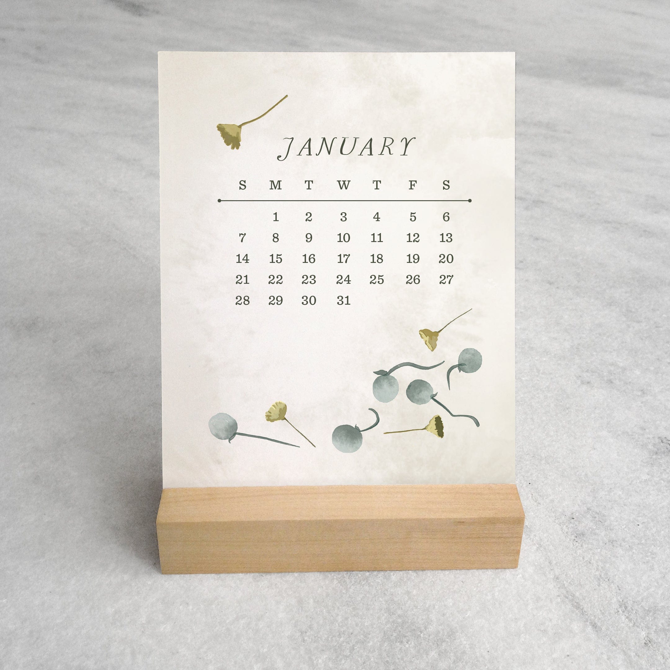 Favorite Story Desk Calendar Field Flowers 2024 Desk Calendar