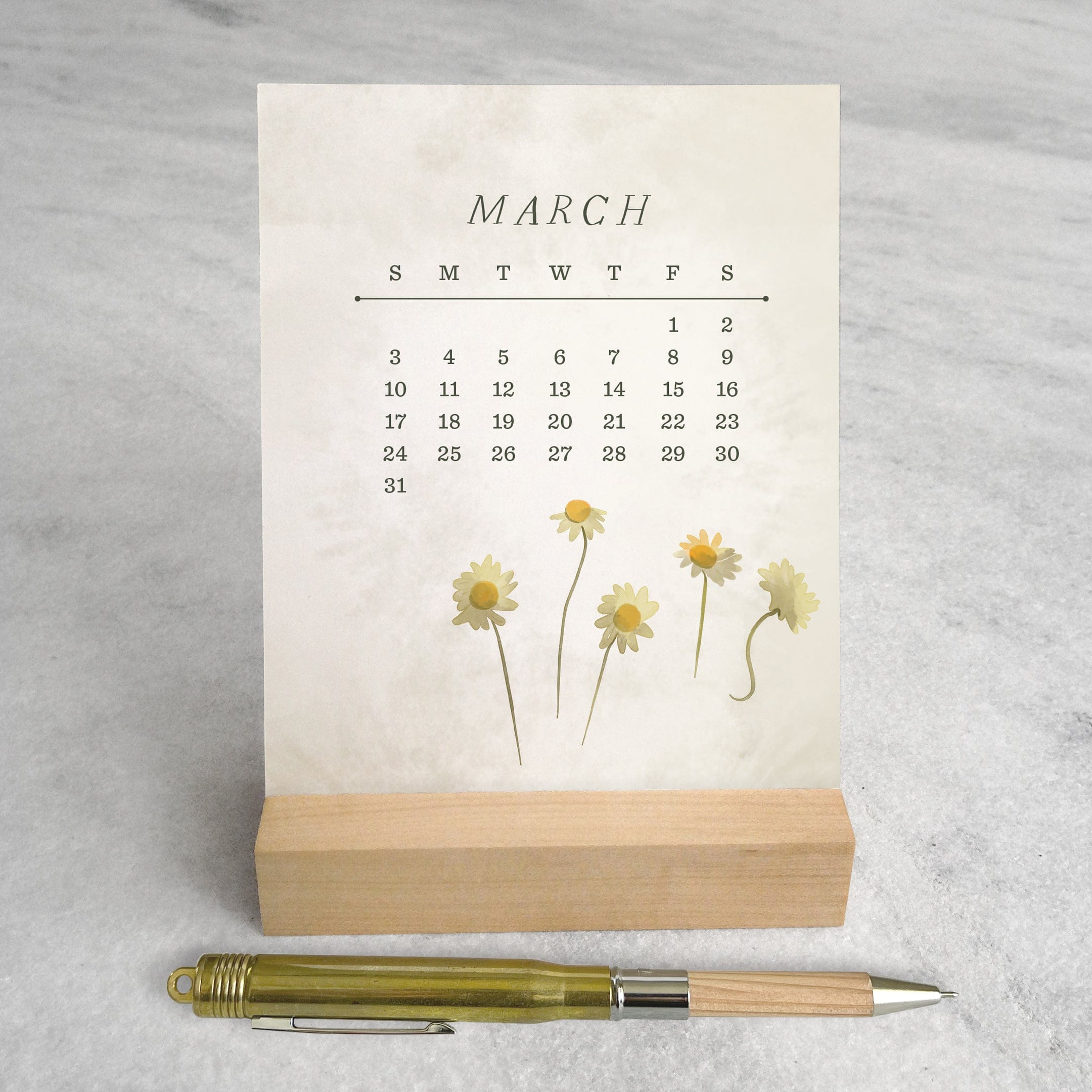 Favorite Story Desk Calendar Field Flowers 2024 Desk Calendar