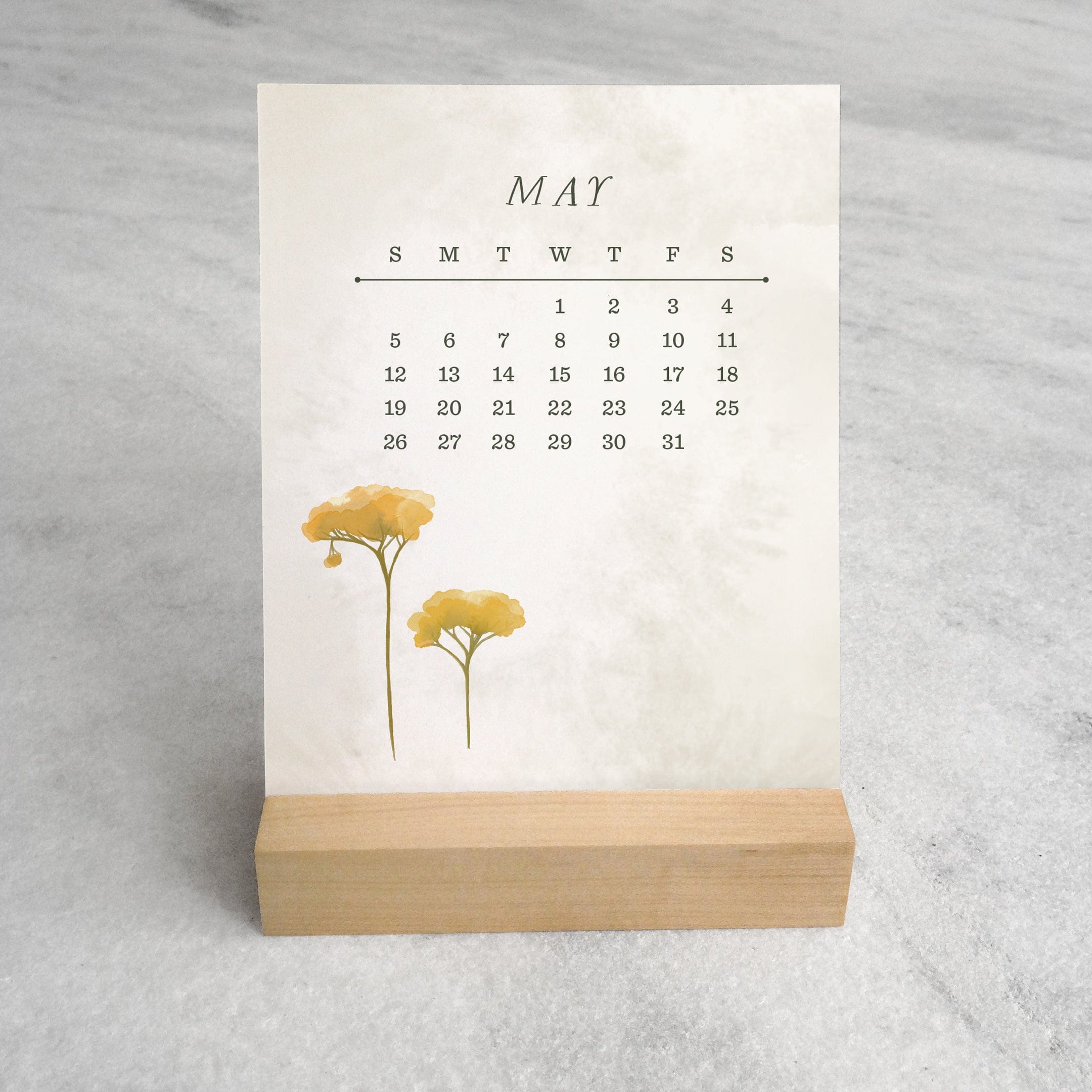 Favorite Story Desk Calendar Field Flowers 2024 Desk Calendar