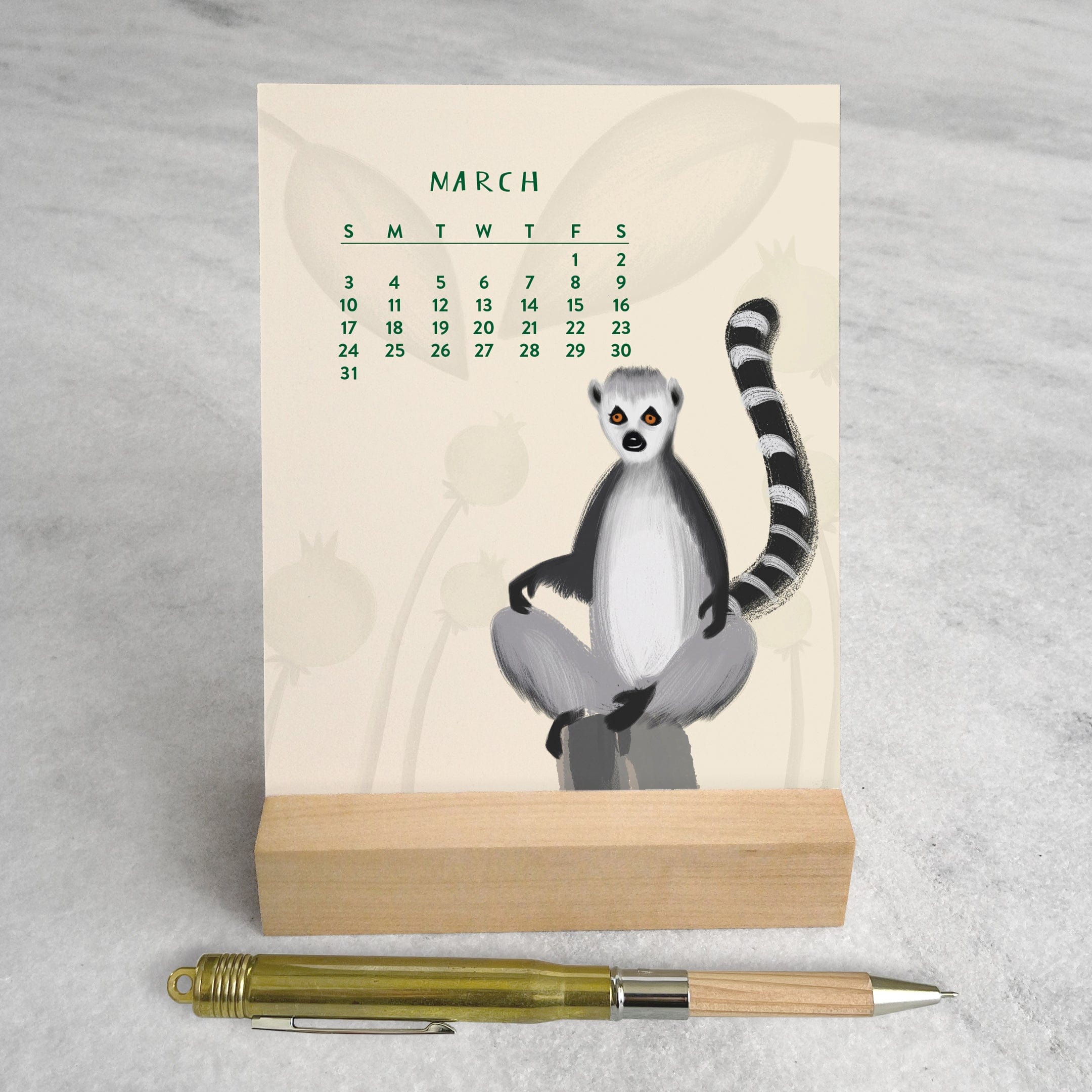 Favorite Story Desk Calendar In the Jungle 2024 Desk Calendar