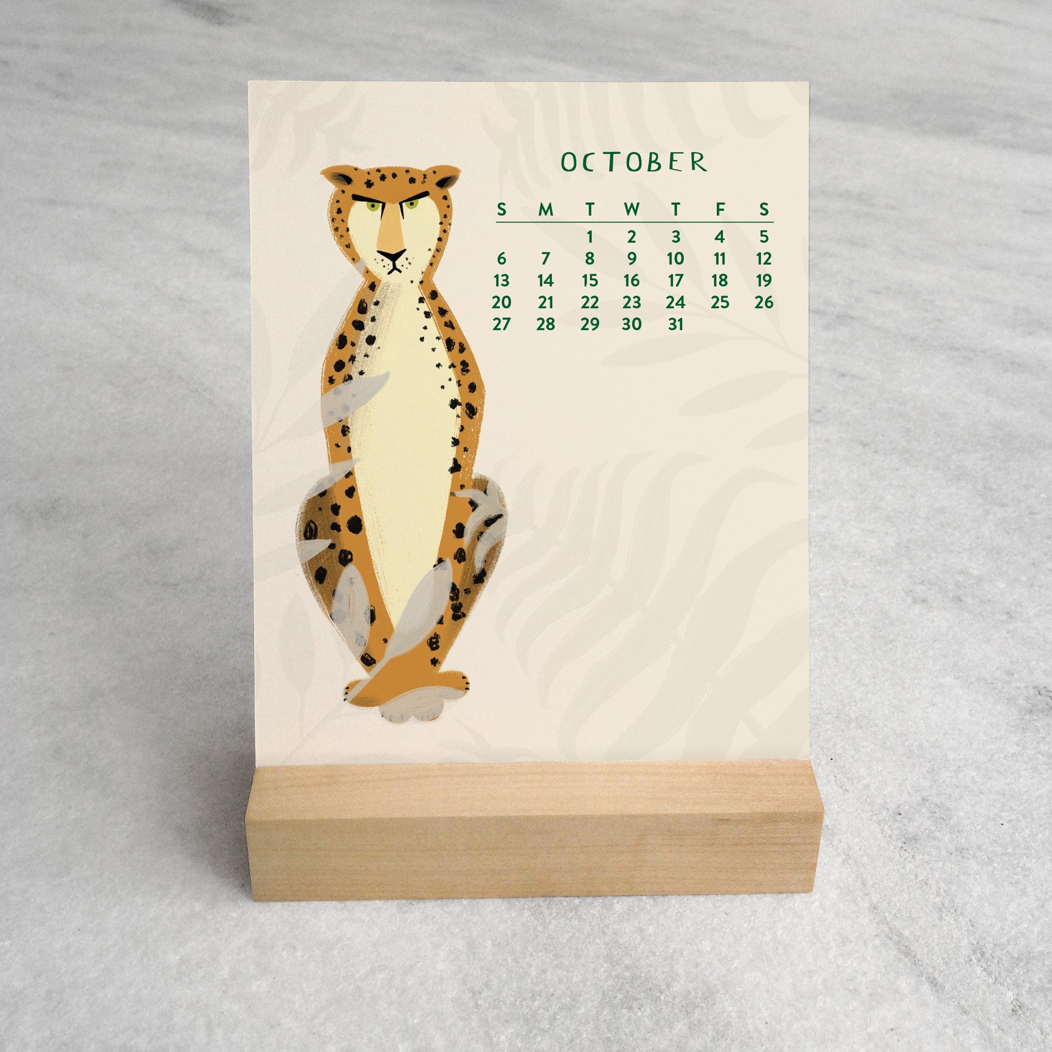 Favorite Story Desk Calendar In the Jungle 2024 Desk Calendar