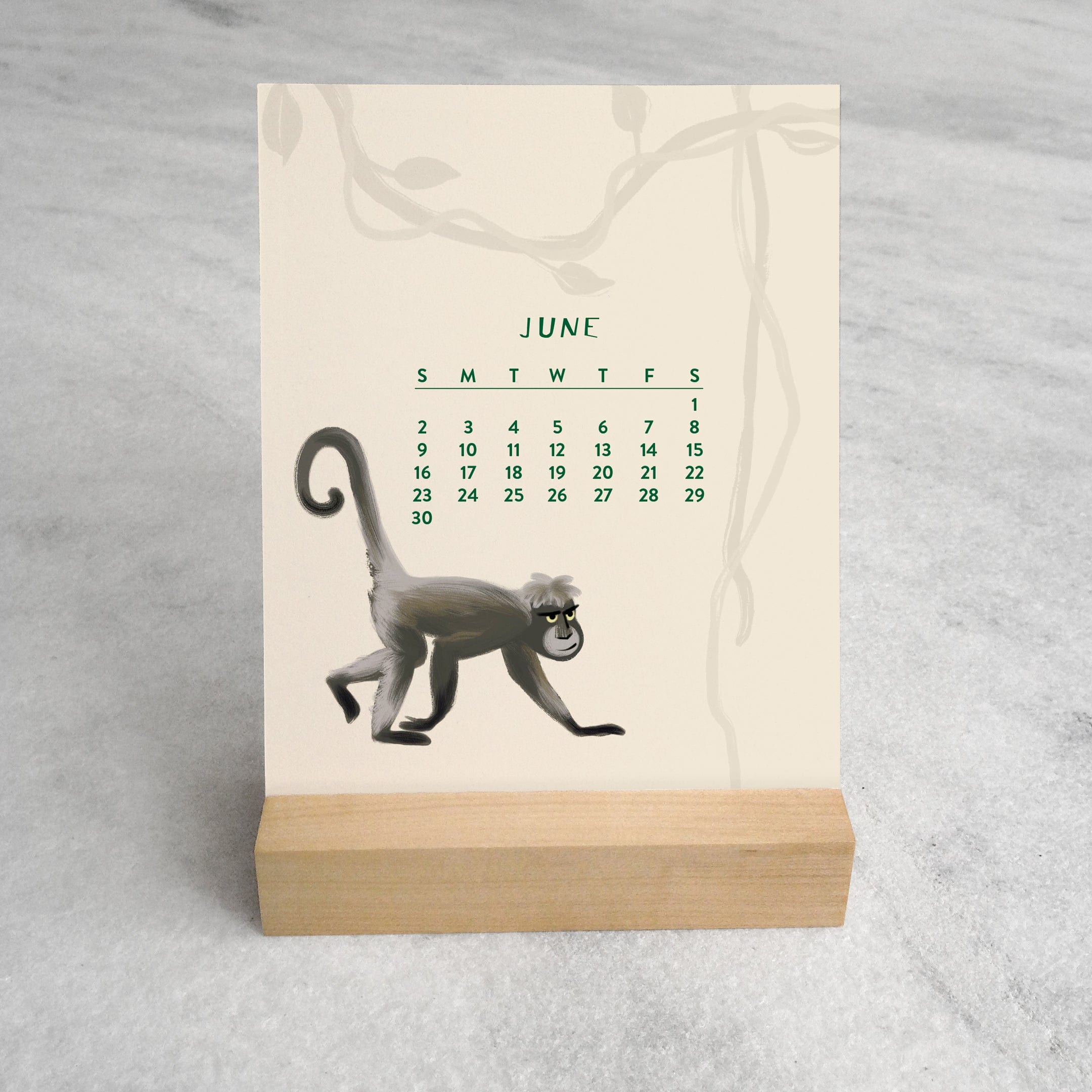 Favorite Story Desk Calendar In the Jungle 2024 Desk Calendar