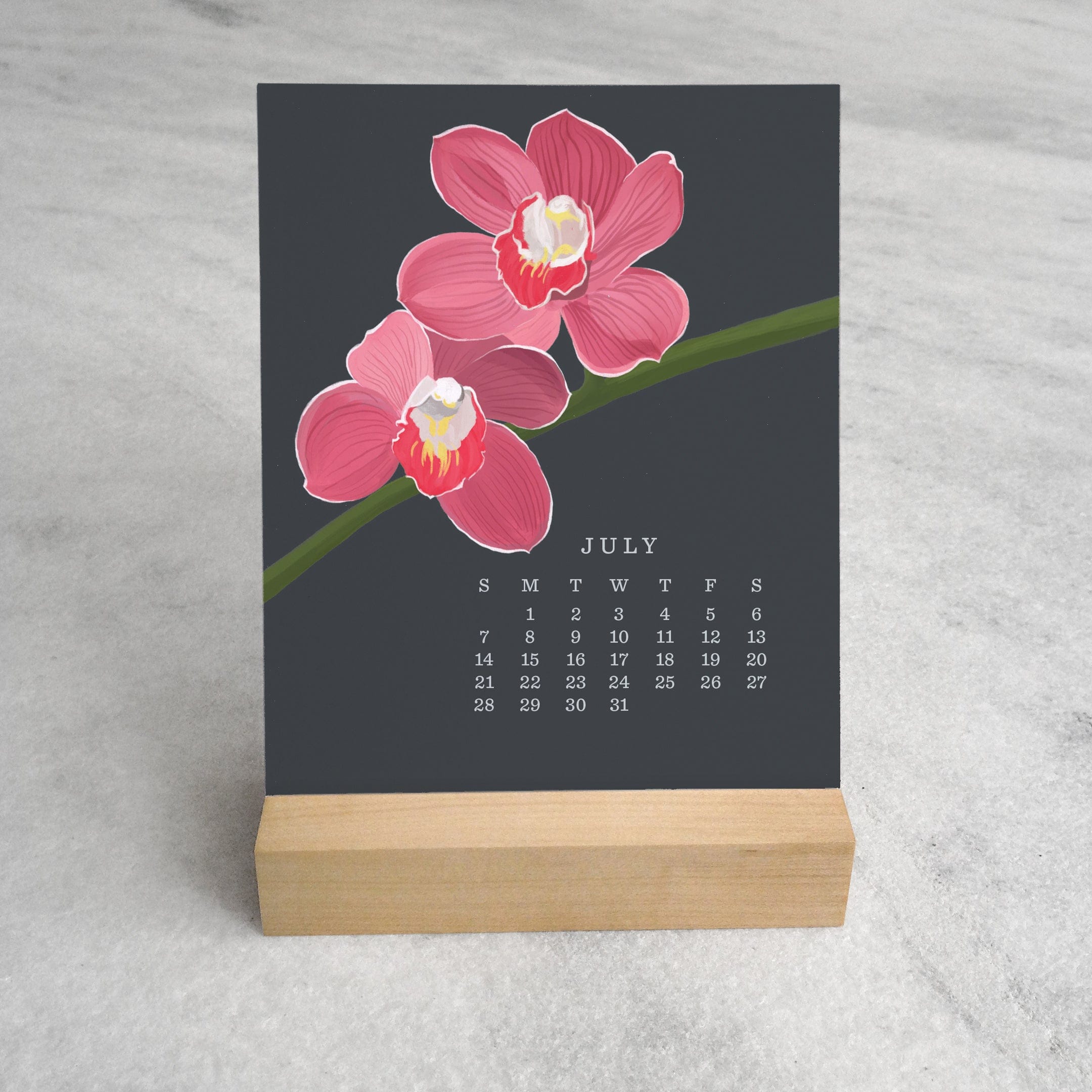 Favorite Story Desk Calendar Orchid 2024 Desk Calendar
