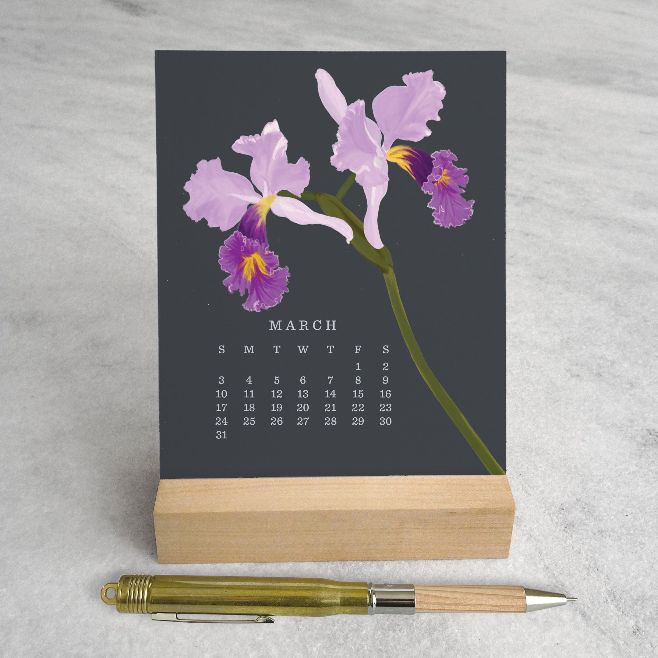 Favorite Story Desk Calendar Orchid 2024 Desk Calendar