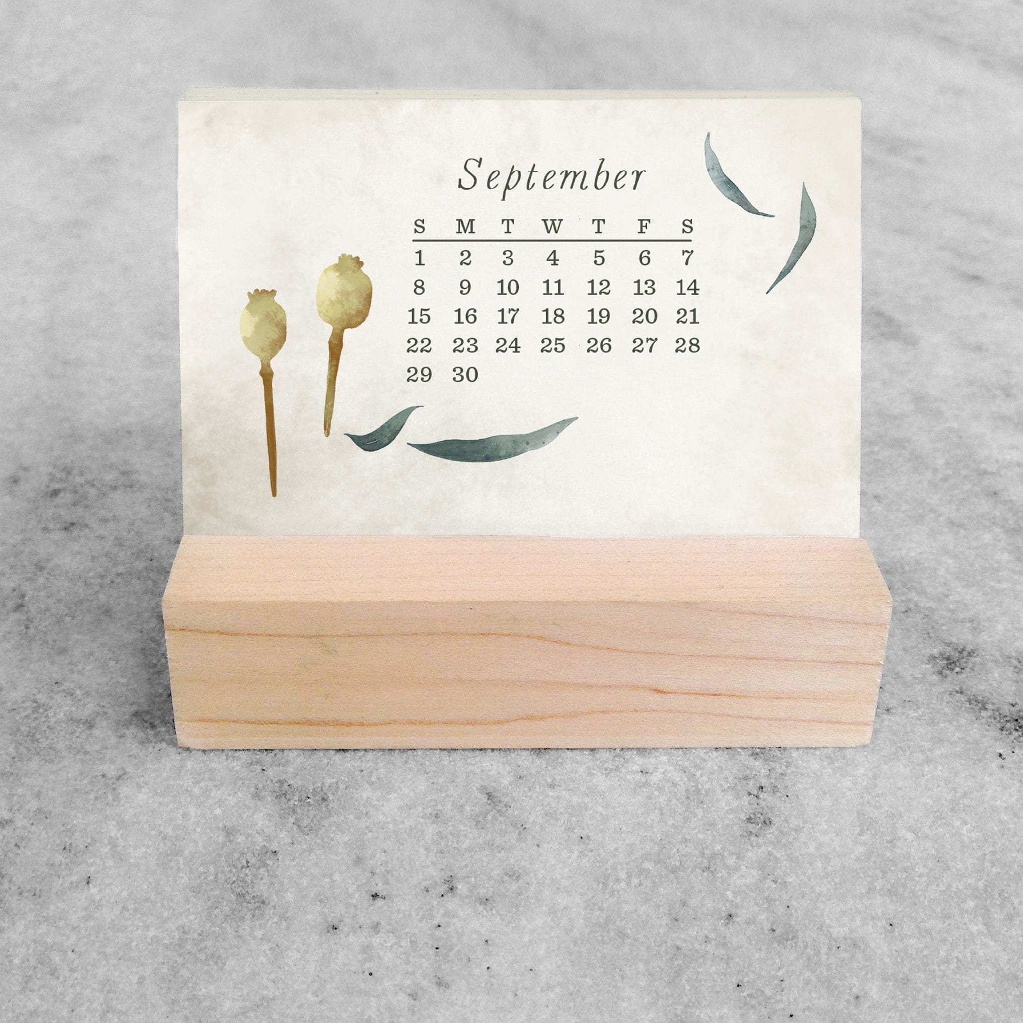Favorite Story Mini Desk Calendar Field Flowers 2024 Mini Desk Calendar