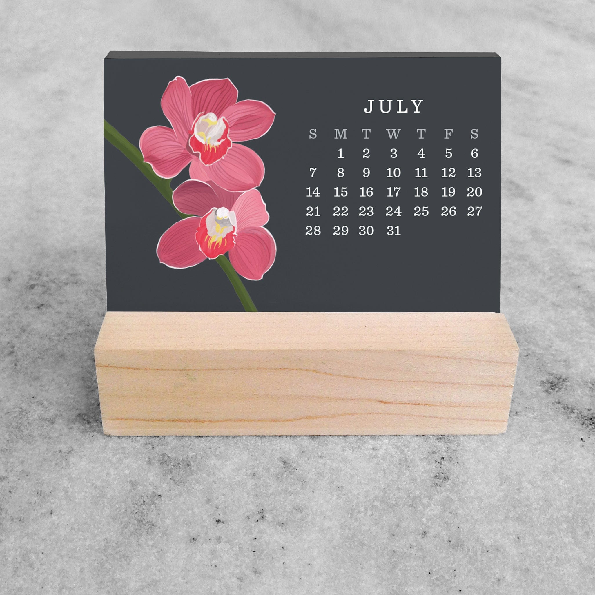 Favorite Story Mini Desk Calendar Orchid 2024 Mini Desk Calendar