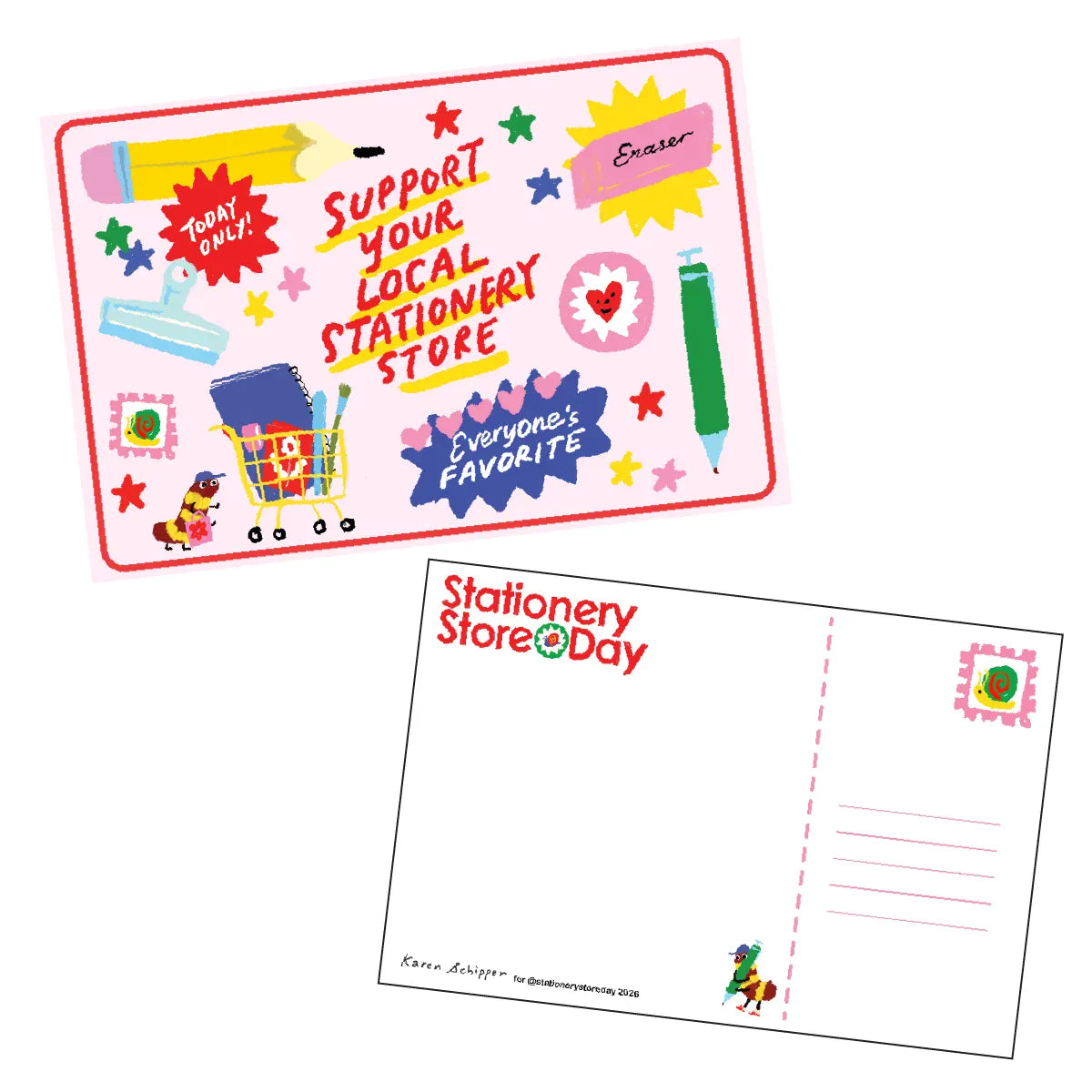 Favorite Story Postcard Stationery Store Day 2026 Catalog Pattern Postcard