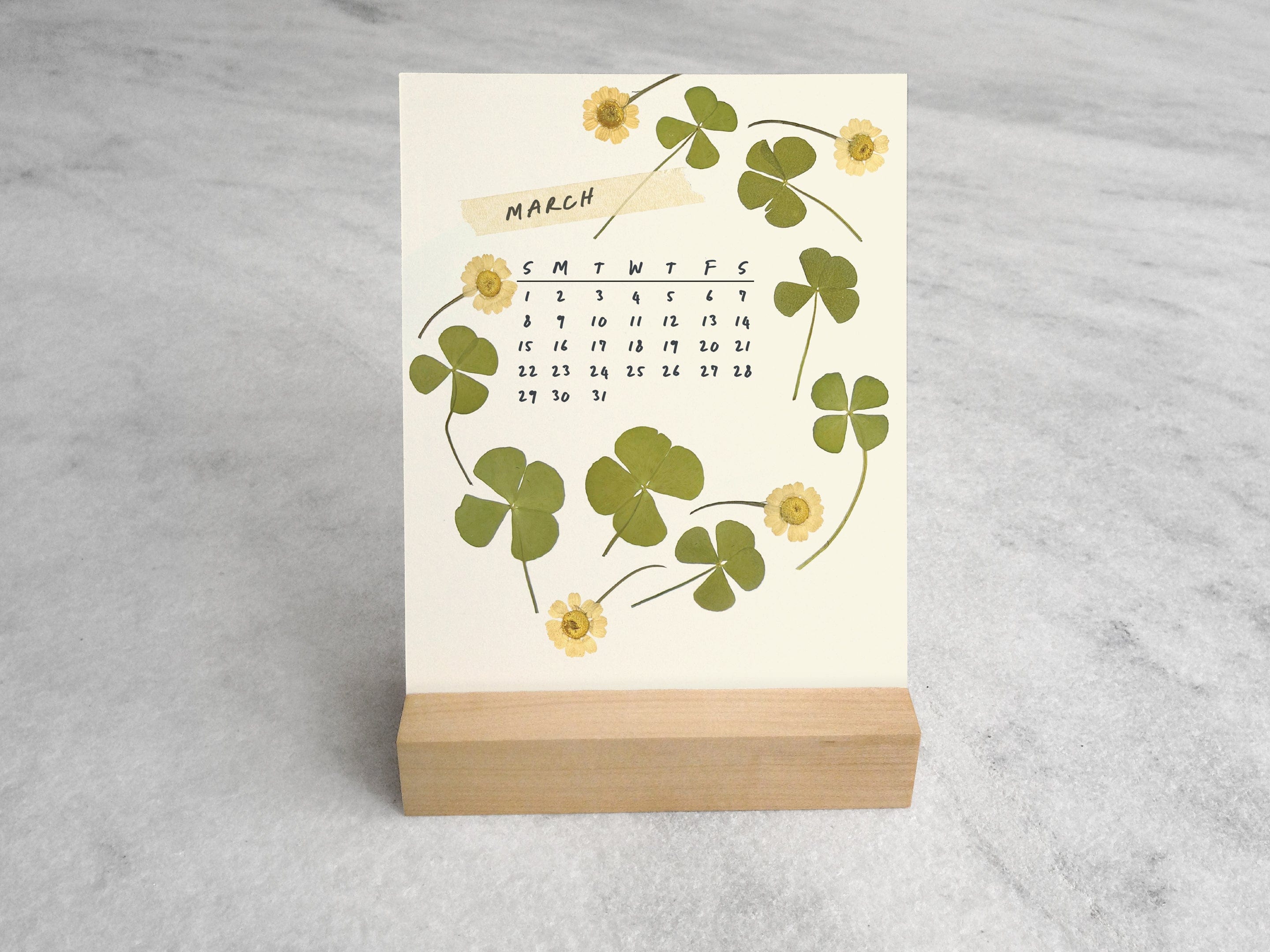 Favorite Story Desk Calendar Favorite Story 2026 Desk Calendar, Pressed Flowers