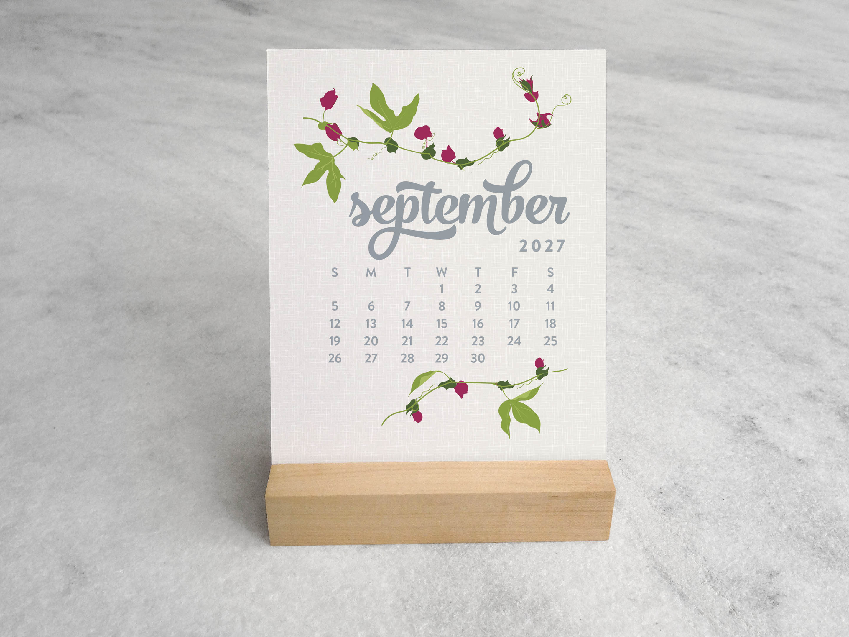 Favorite Story Desk Calendar Favorite Story 2027 Desk Calendar, Wildflower