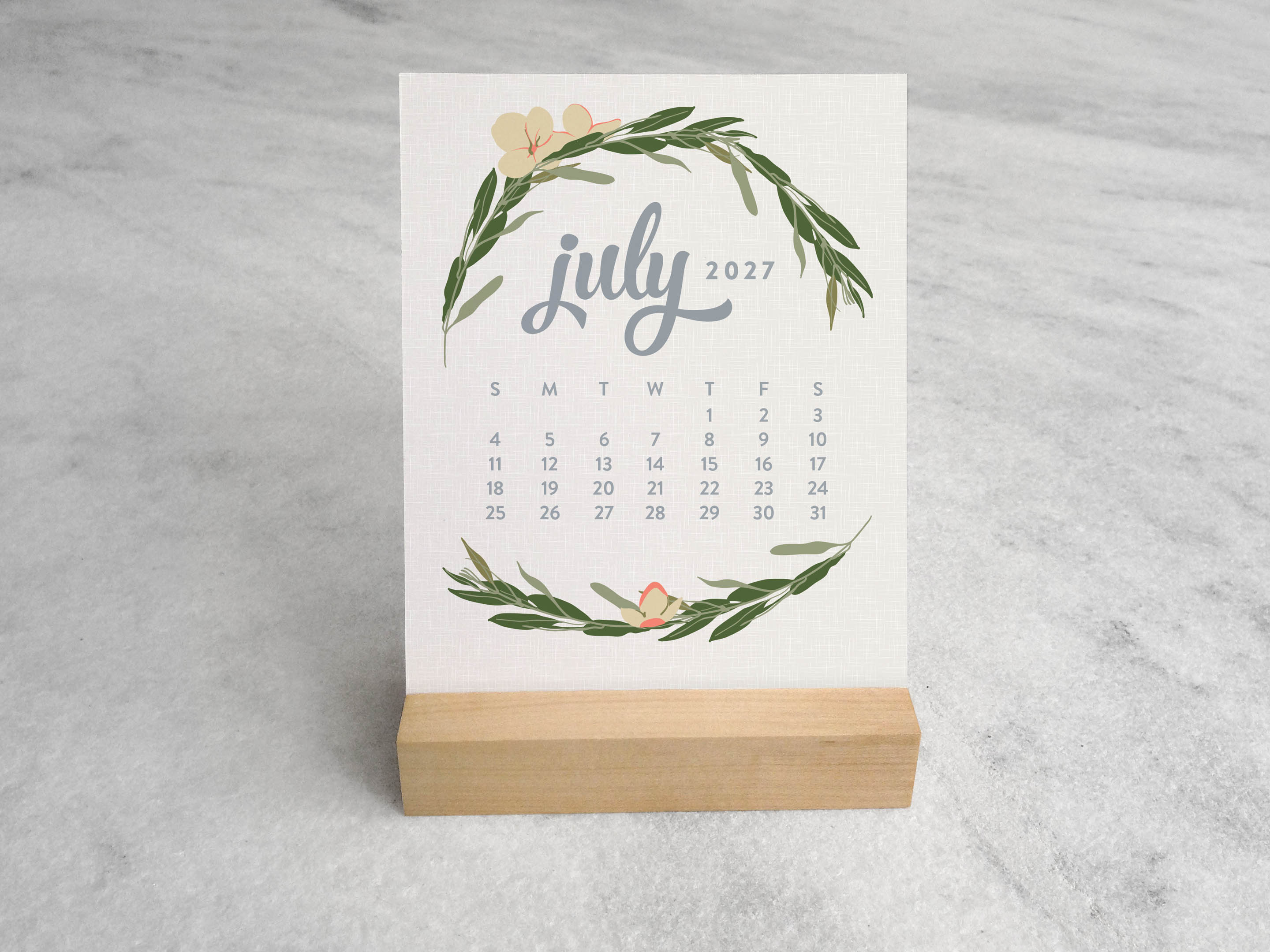 Favorite Story Desk Calendar Favorite Story 2027 Desk Calendar, Wildflower