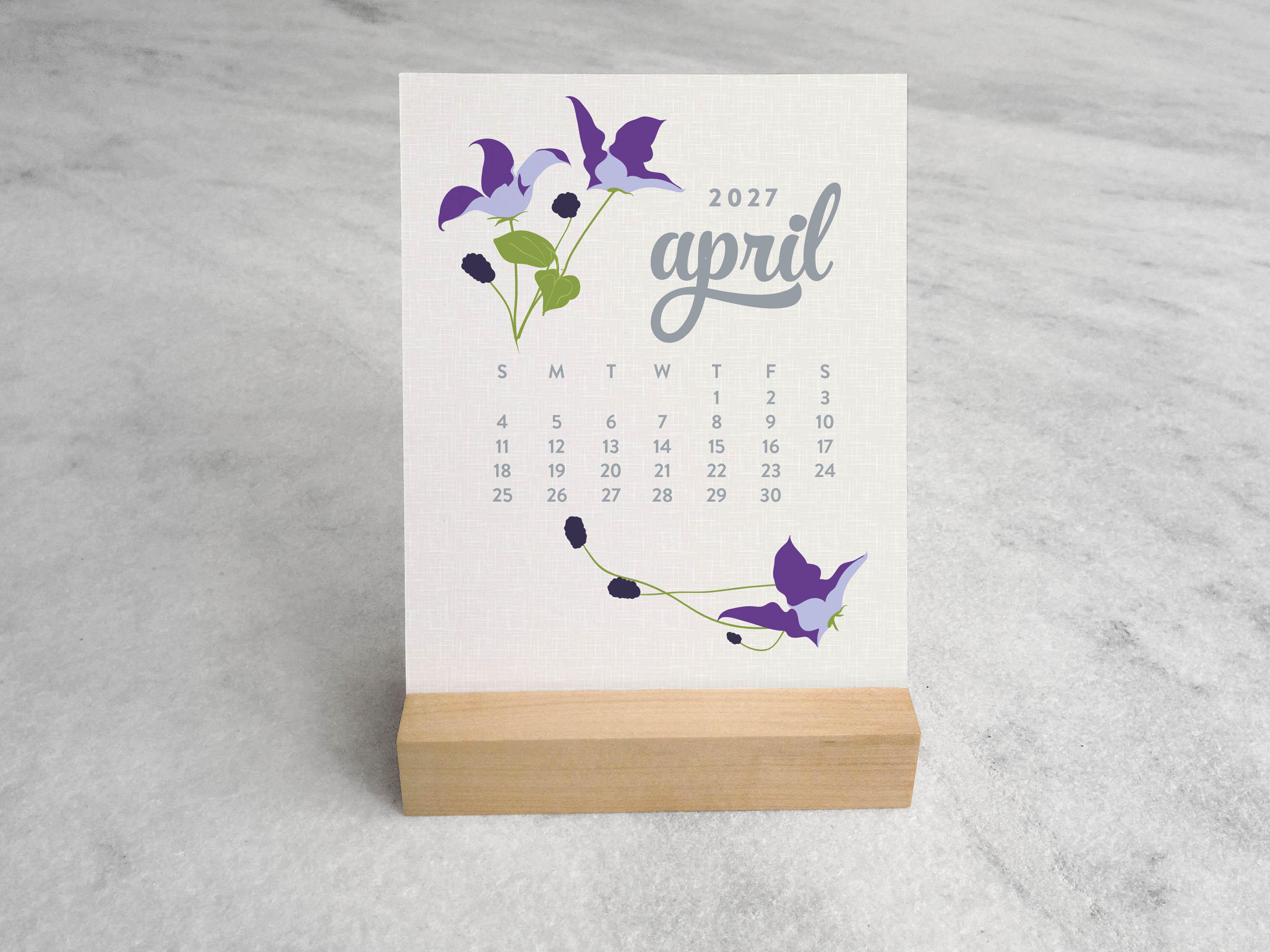 Favorite Story Desk Calendar Favorite Story 2027 Desk Calendar, Wildflower