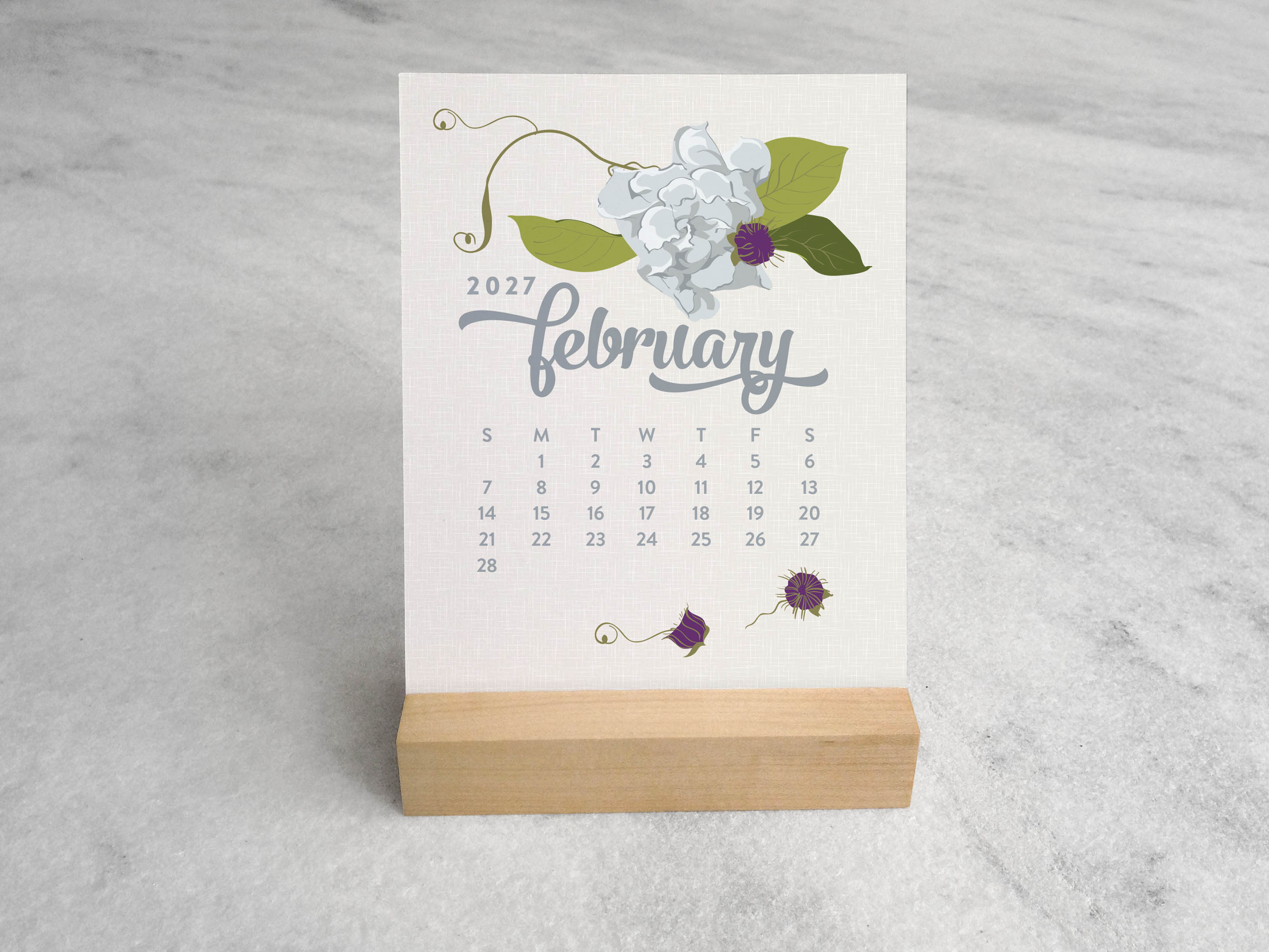 Favorite Story Desk Calendar Favorite Story 2027 Desk Calendar, Wildflower