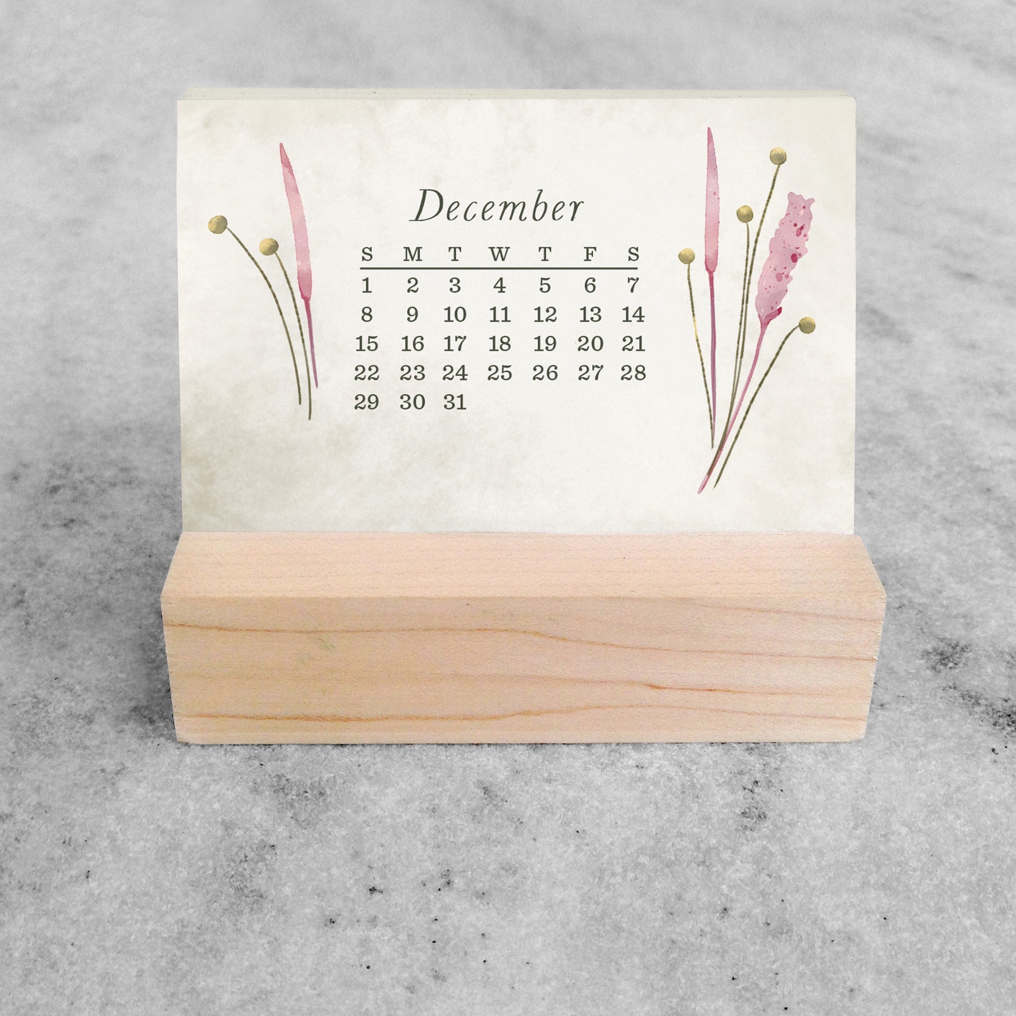 Favorite Story Mini Desk Calendar Field Flowers 2024 Mini Desk Calendar