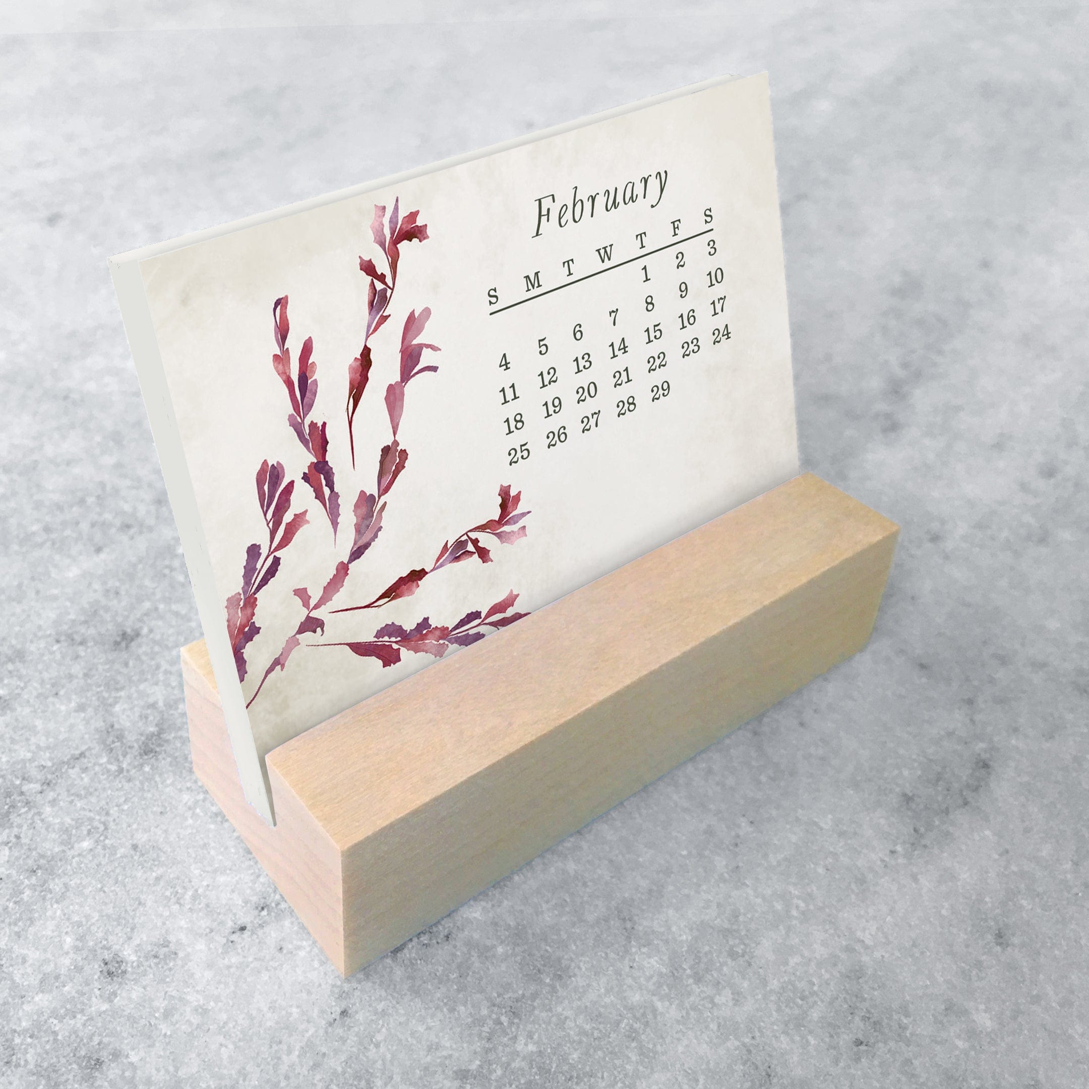 Favorite Story Mini Desk Calendar Field Flowers 2024 Mini Desk Calendar