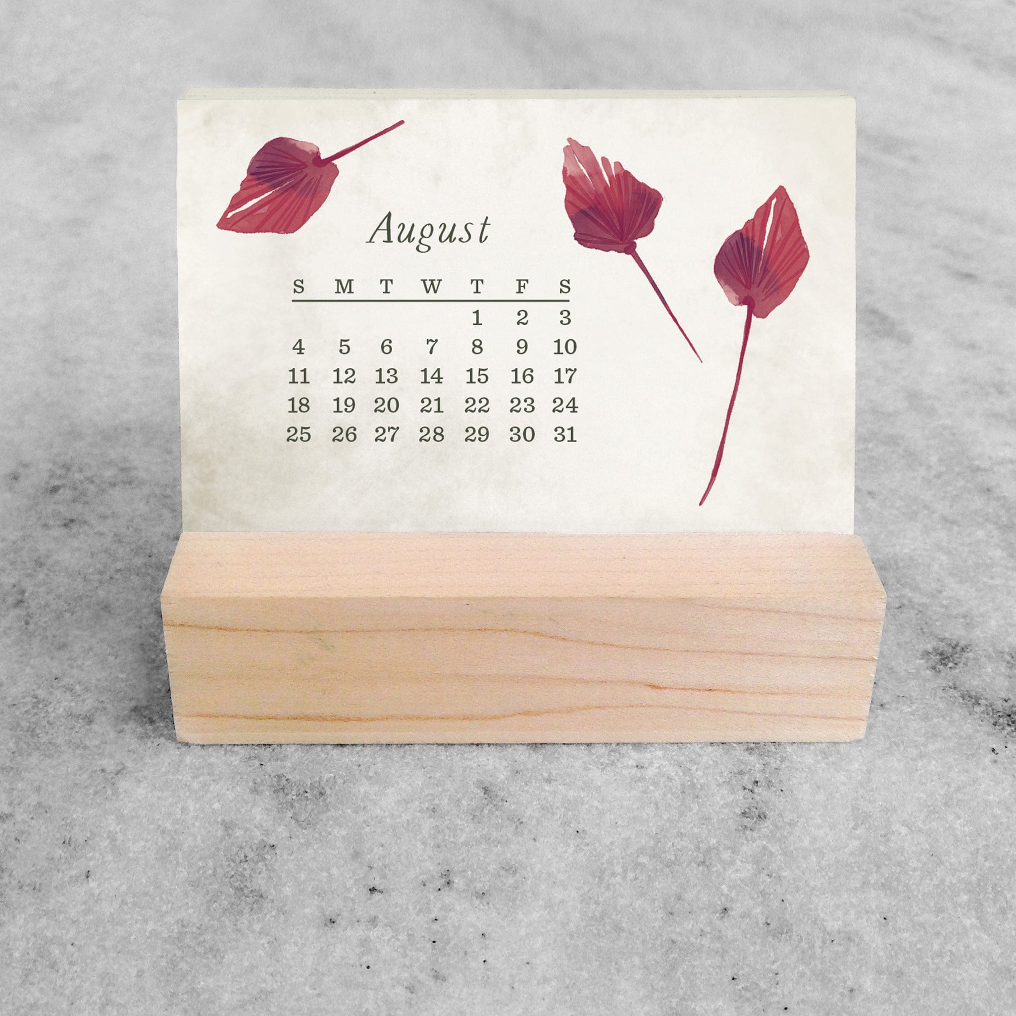 Favorite Story Mini Desk Calendar Field Flowers 2024 Mini Desk Calendar