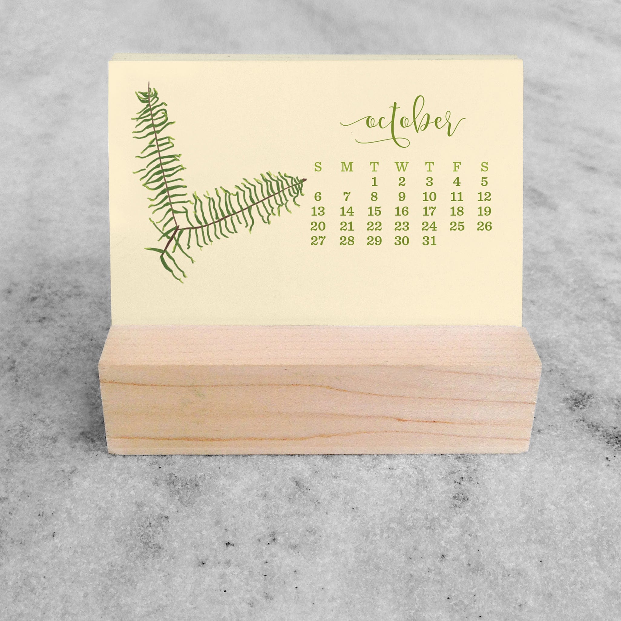Favorite Story Mini Desk Calendar Fern 2023/2024 Mini Desk Calendar