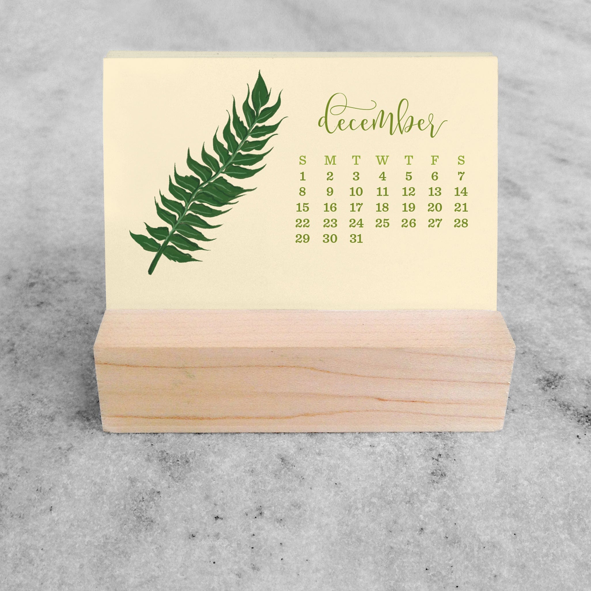 Favorite Story Mini Desk Calendar Fern 2023/2024 Mini Desk Calendar