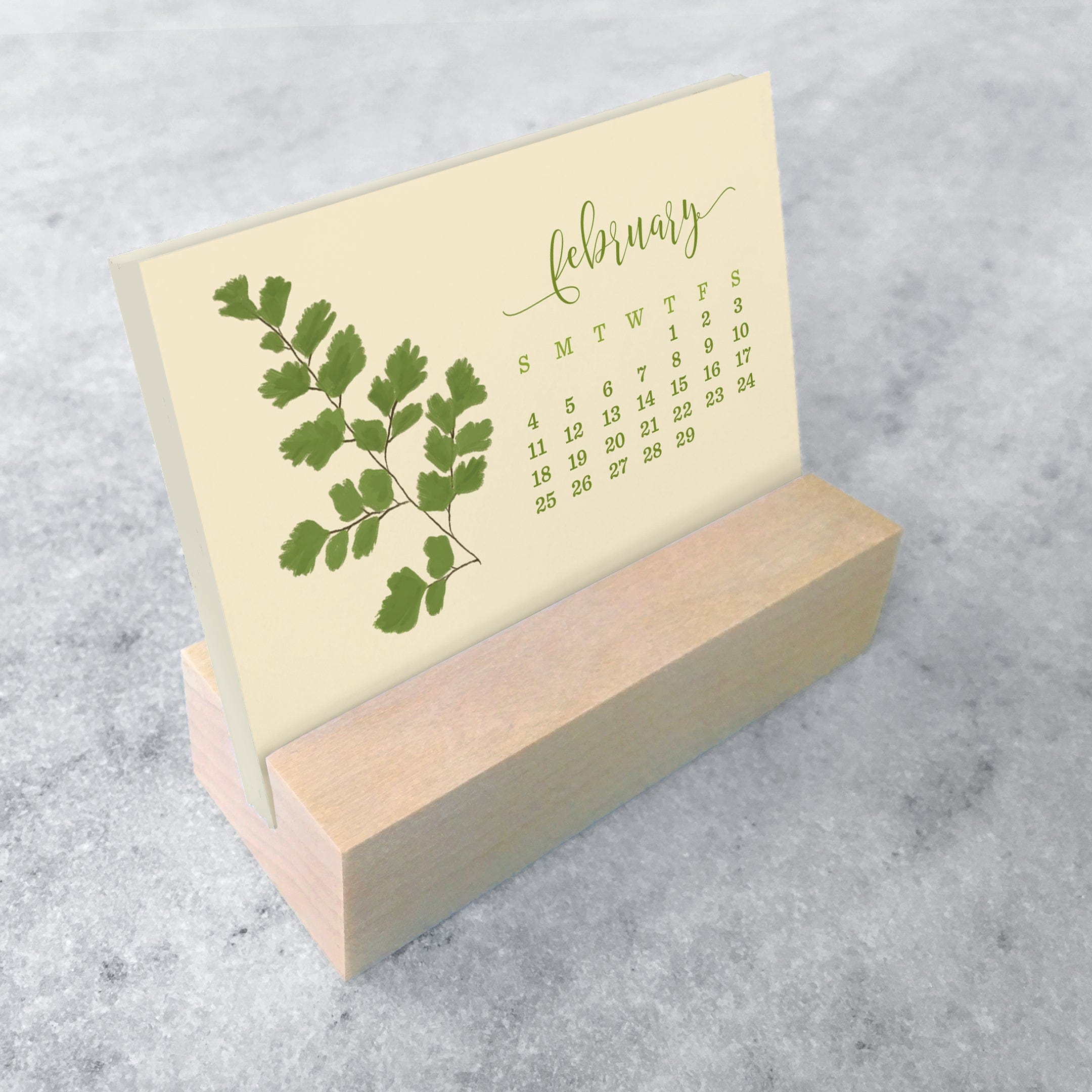 Favorite Story Mini Desk Calendar Fern 2023/2024 Mini Desk Calendar