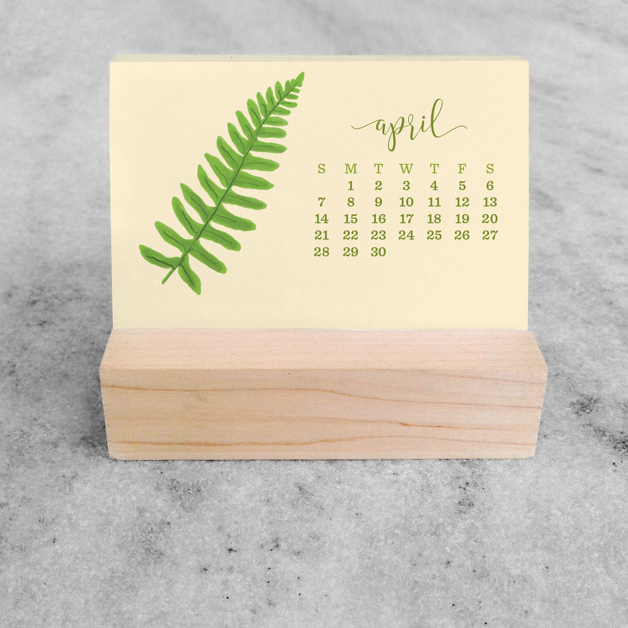 Favorite Story Mini Desk Calendar Fern 2023/2024 Mini Desk Calendar