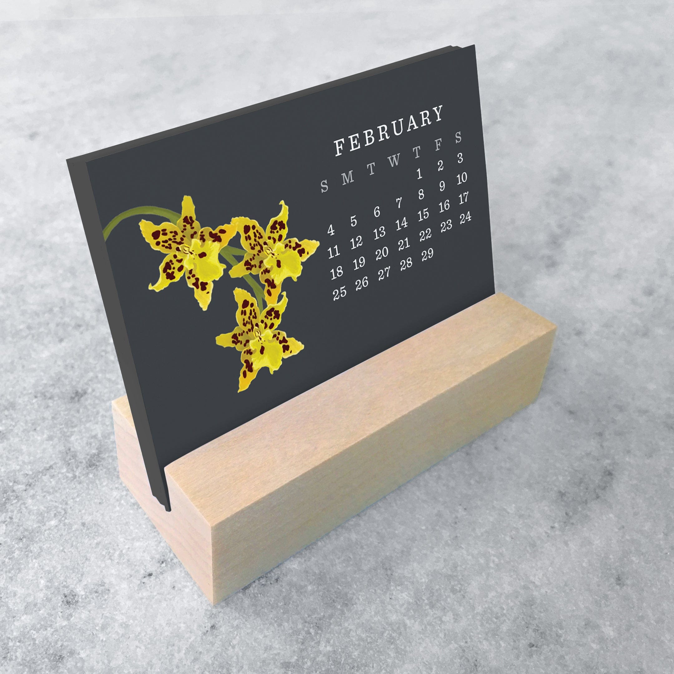 Favorite Story Mini Desk Calendar Orchid 2024 Mini Desk Calendar