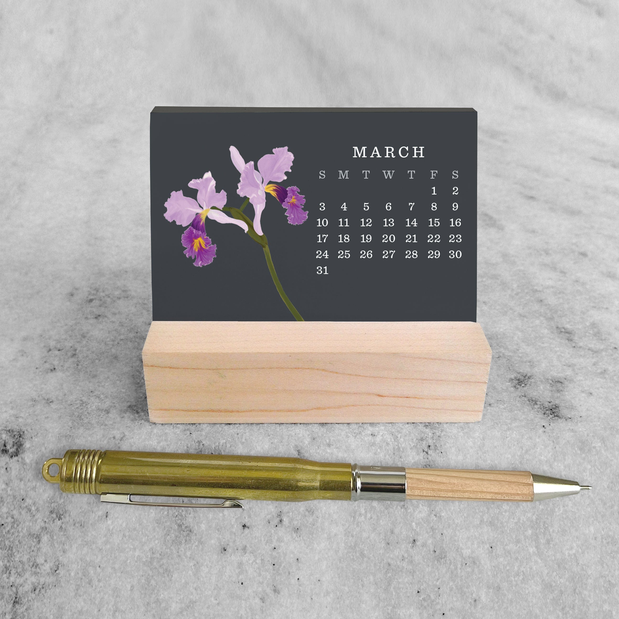 Favorite Story Mini Desk Calendar Orchid 2024 Mini Desk Calendar