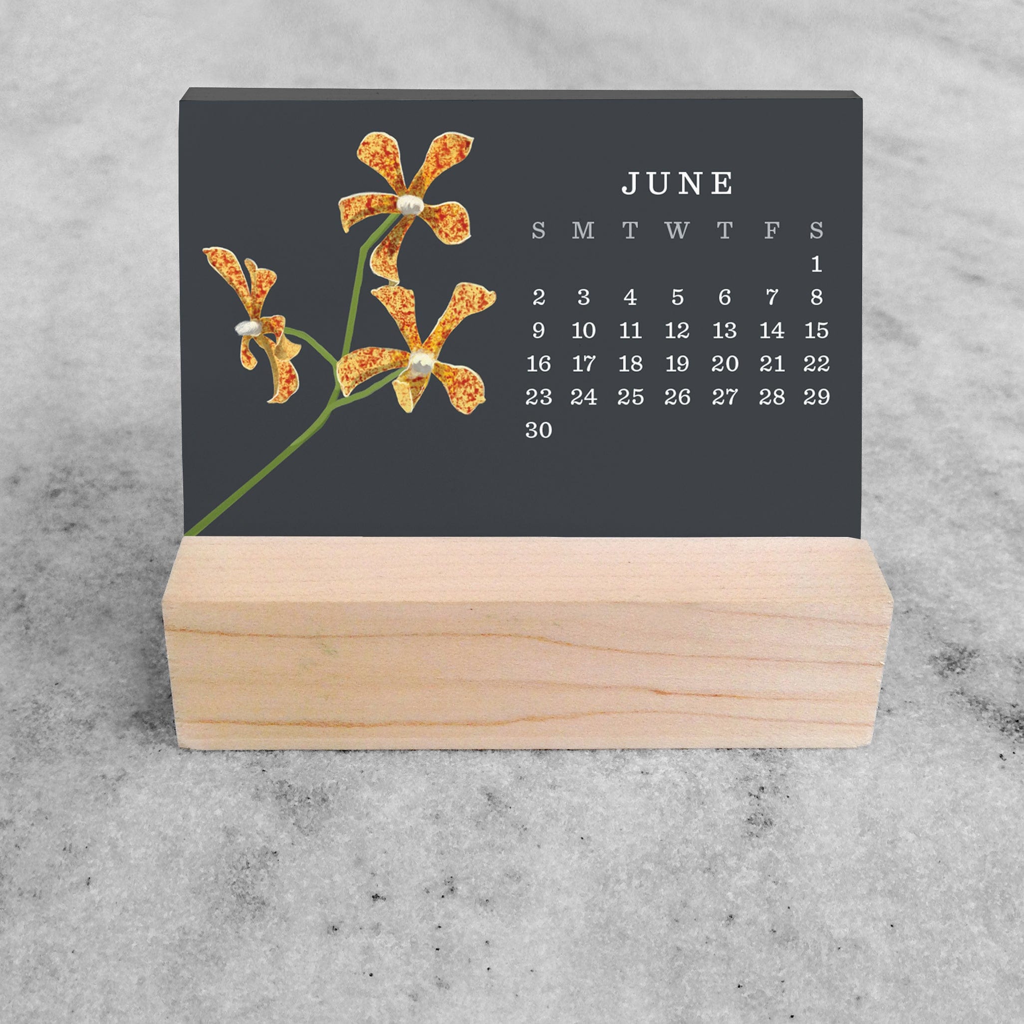 Favorite Story Mini Desk Calendar Orchid 2024 Mini Desk Calendar