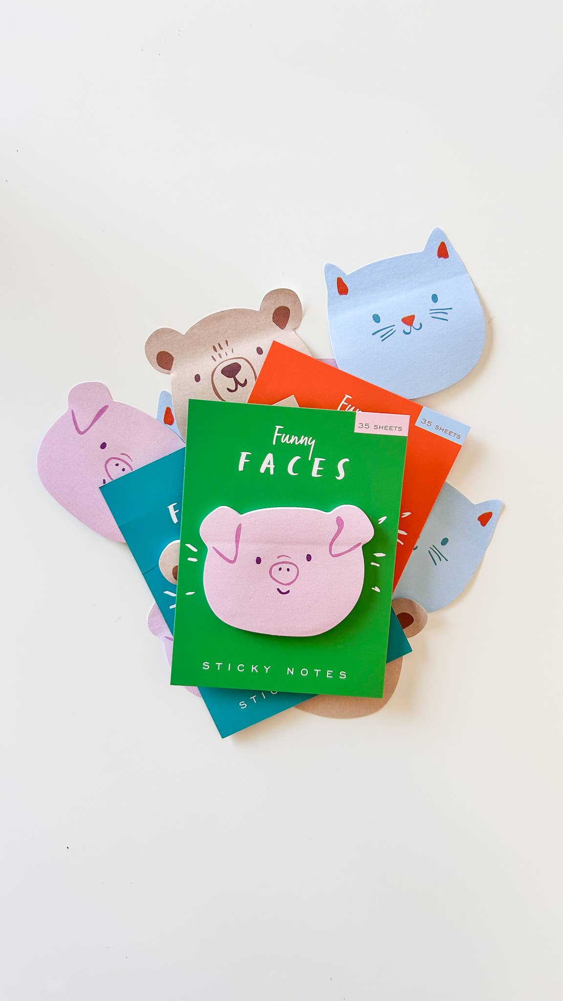Favorite Story Girl of All Work Cat Funny Faces Sticky Notes