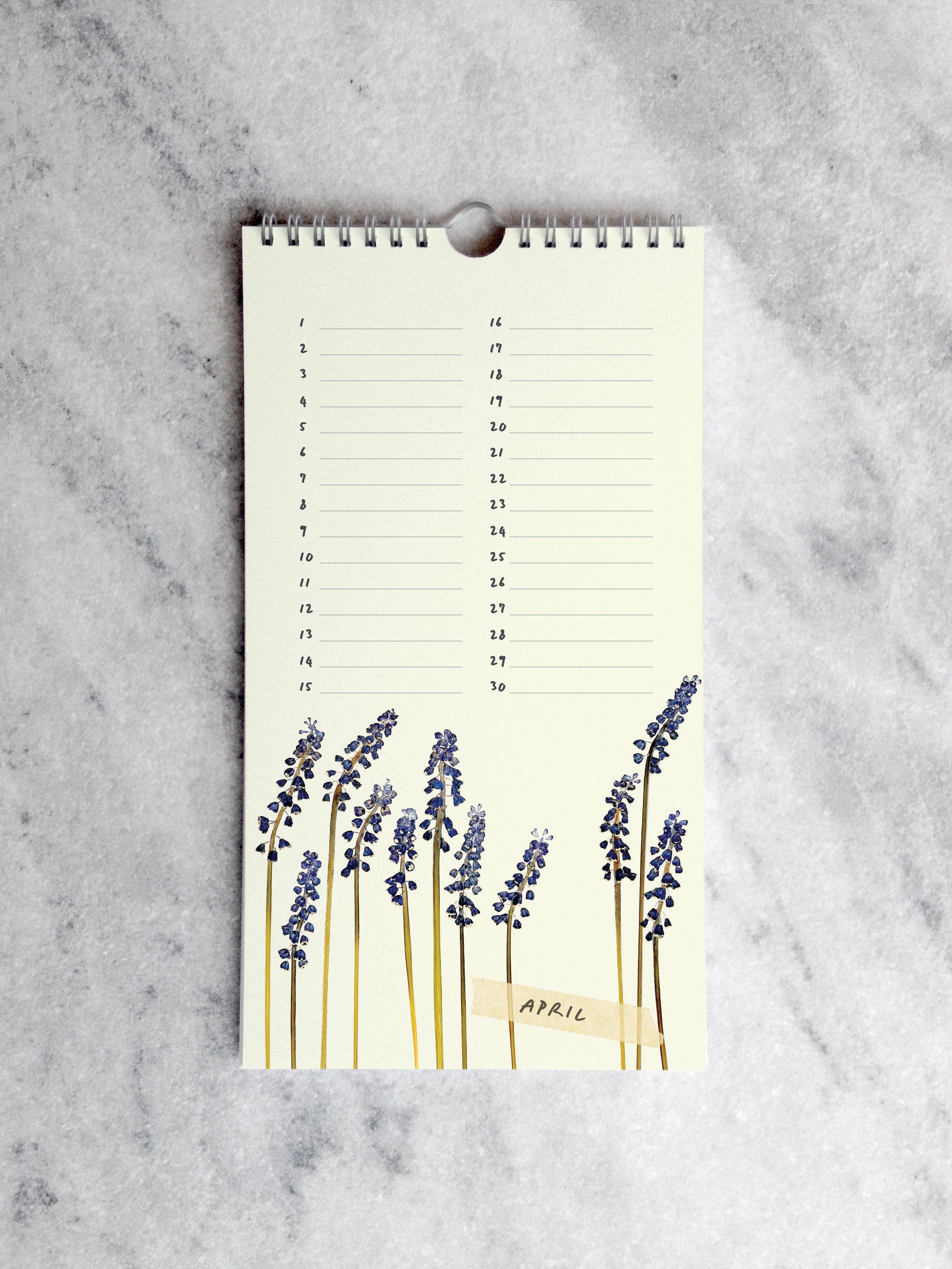 Favorite Story Celebration Calendar Field Flowers Celebration Calendar, Pressed Flowers