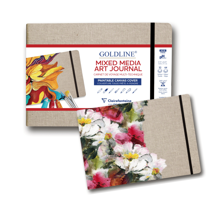 Favorite Story Exaclair Clairefontaine Goldline Mixed Media Art Journal - 3 Sizes