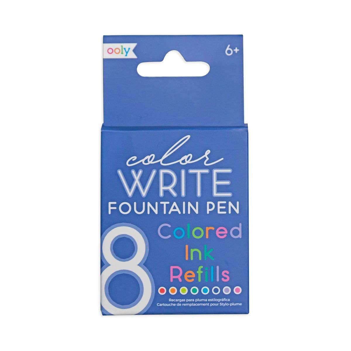 Favorite Story OOLY Color Write: Fountain Pen Colored Ink Refills (Set of 8)