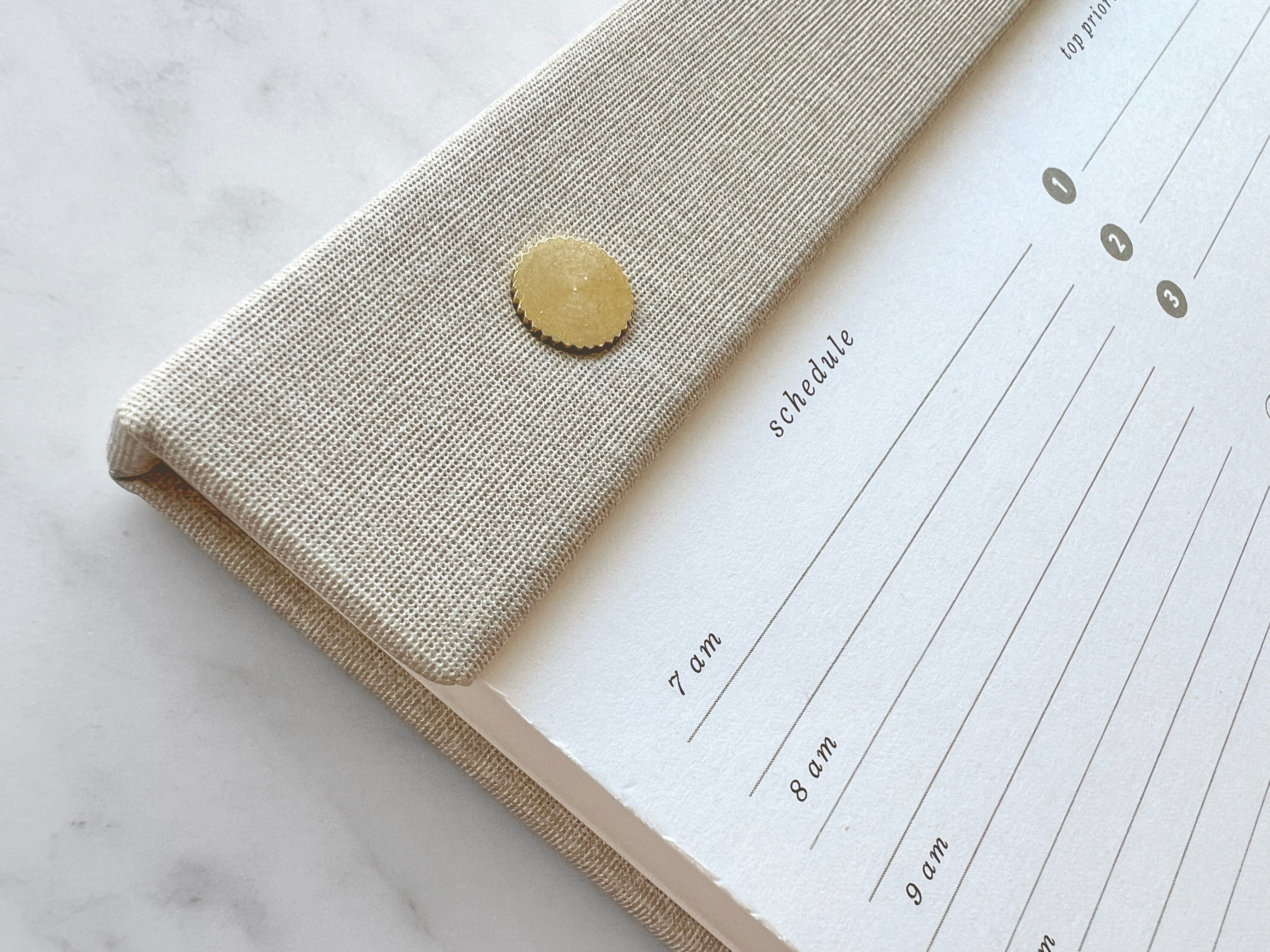 Favorite Story Notepad Refillable Daily Planner Notepad with Brass Screws