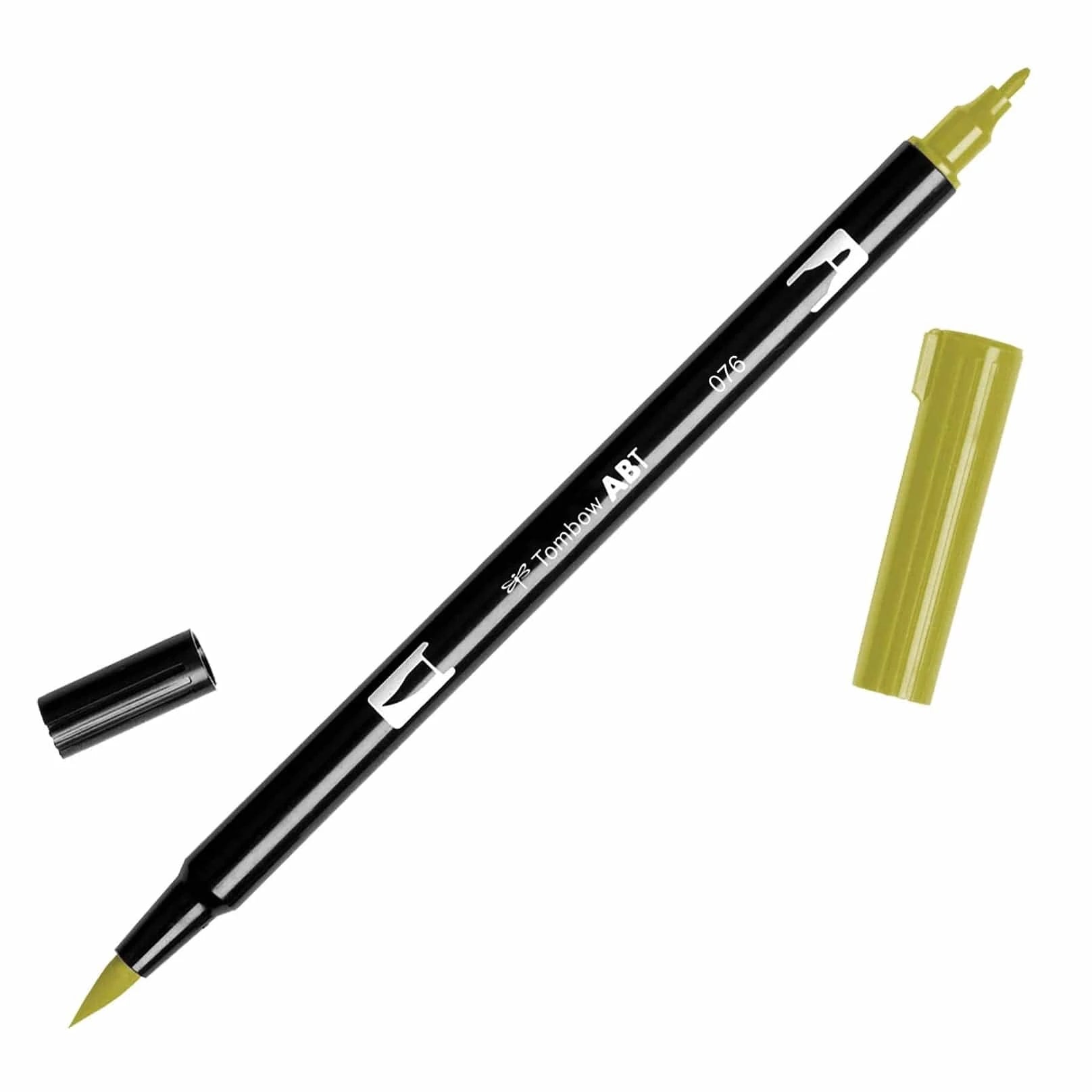 Favorite Story Tombow 076 Green Ochre Dual Tip Brush Pen Art Markers