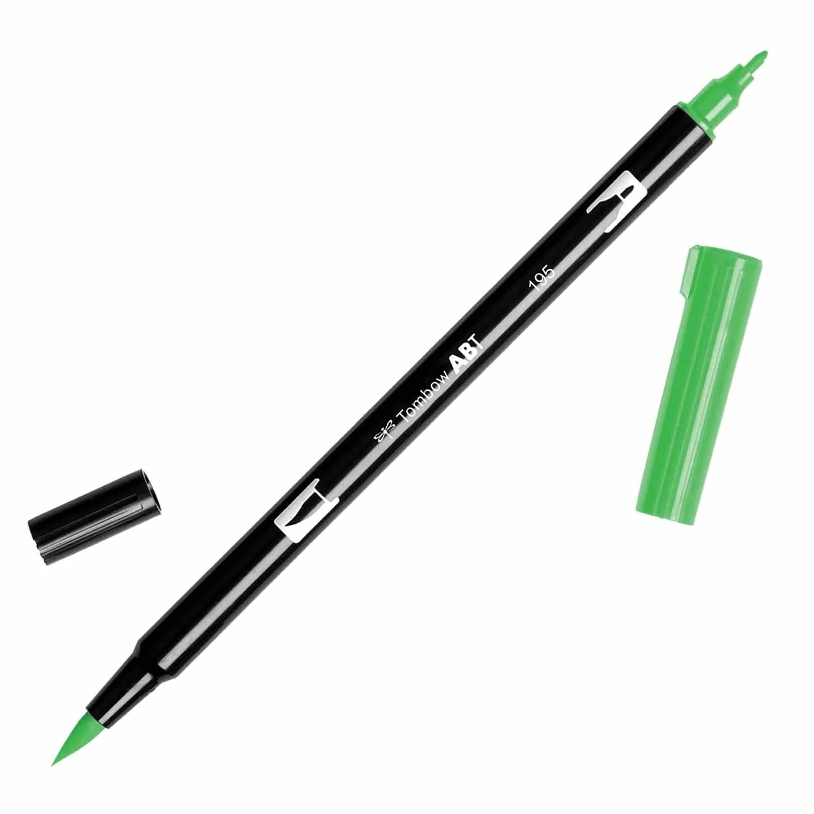 Favorite Story Tombow 195 Light Green Dual Tip Brush Pen Art Markers