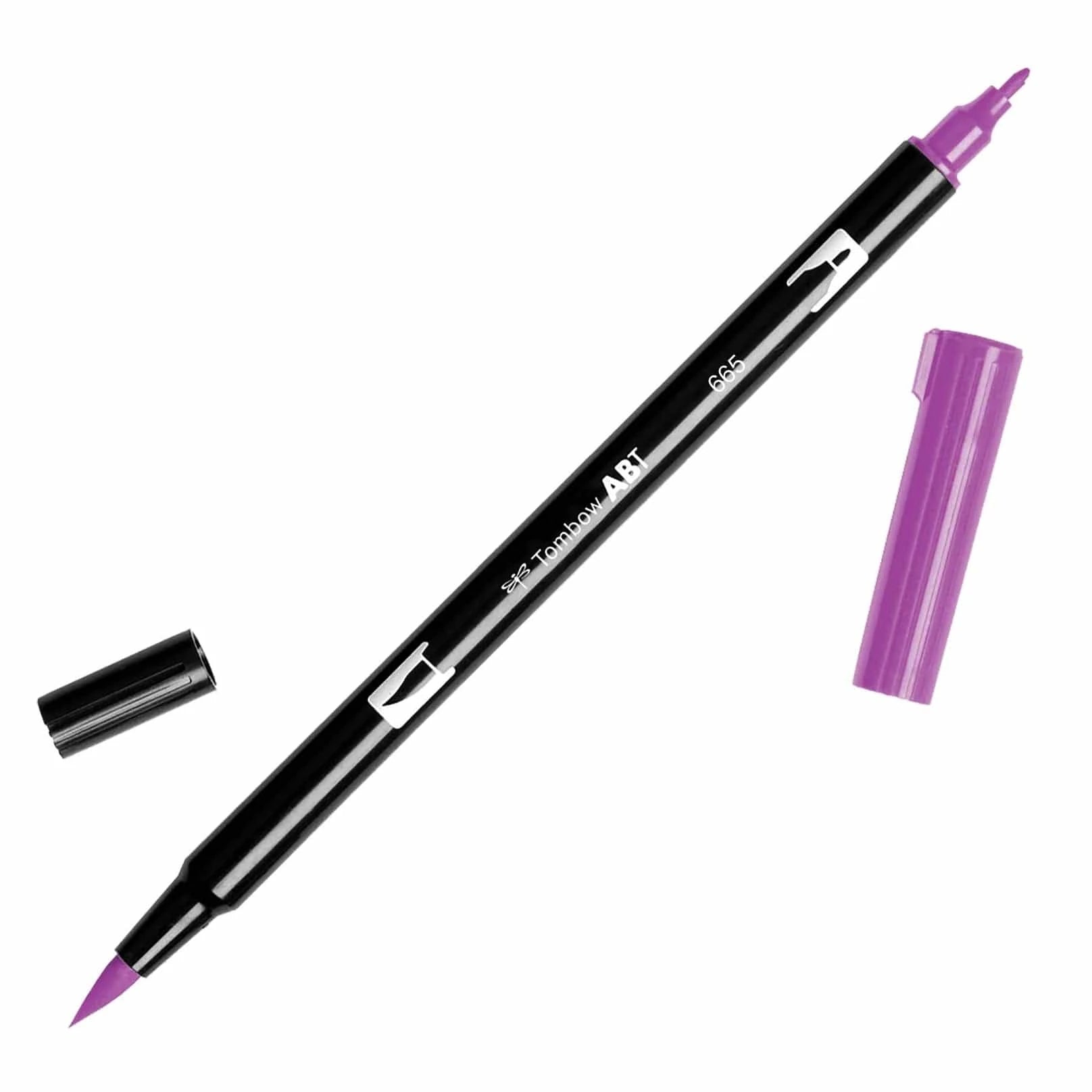 Favorite Story Tombow 665 Purple Dual Tip Brush Pen Art Markers