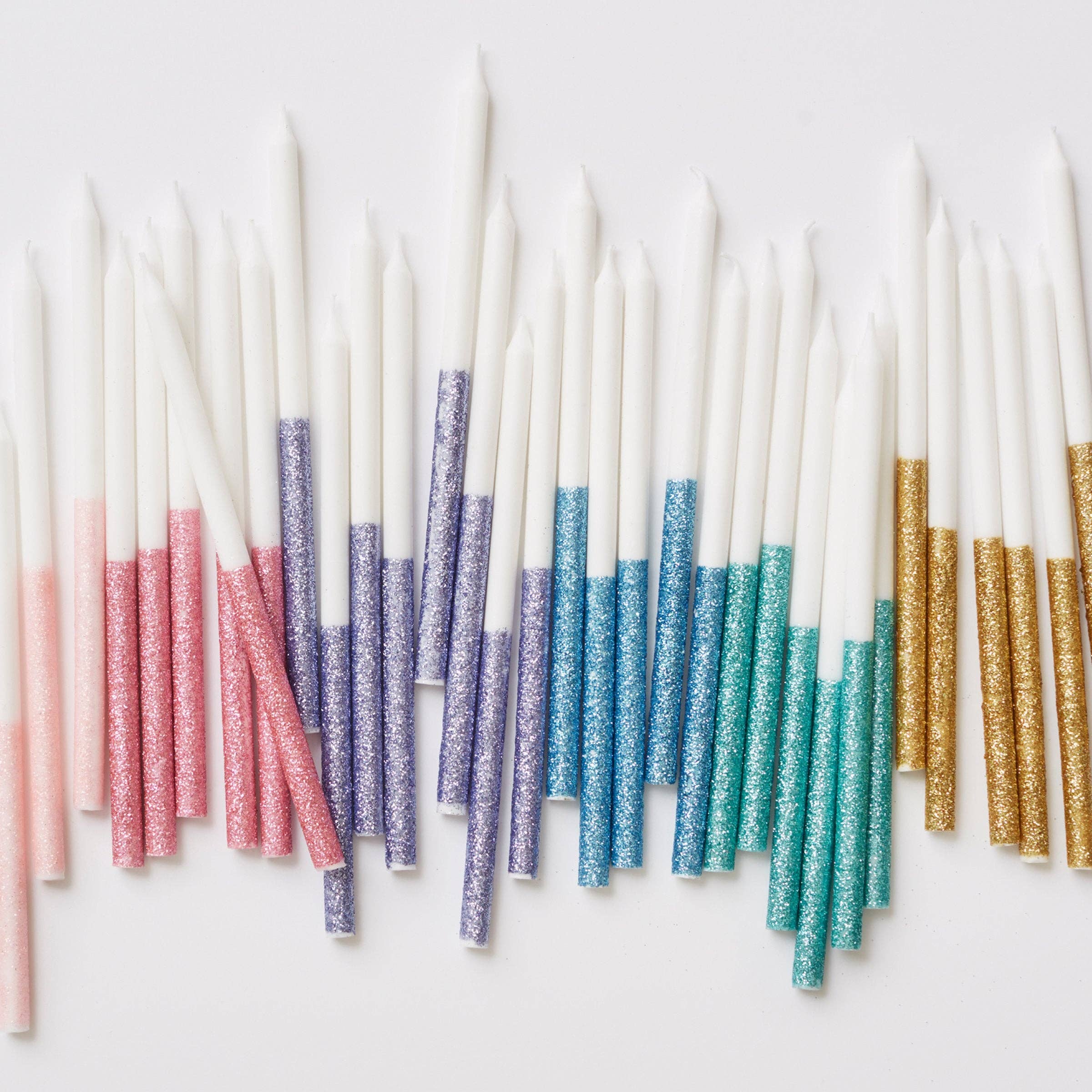 Favorite Story Meri Meri Gold Glitter Dipped Candles
