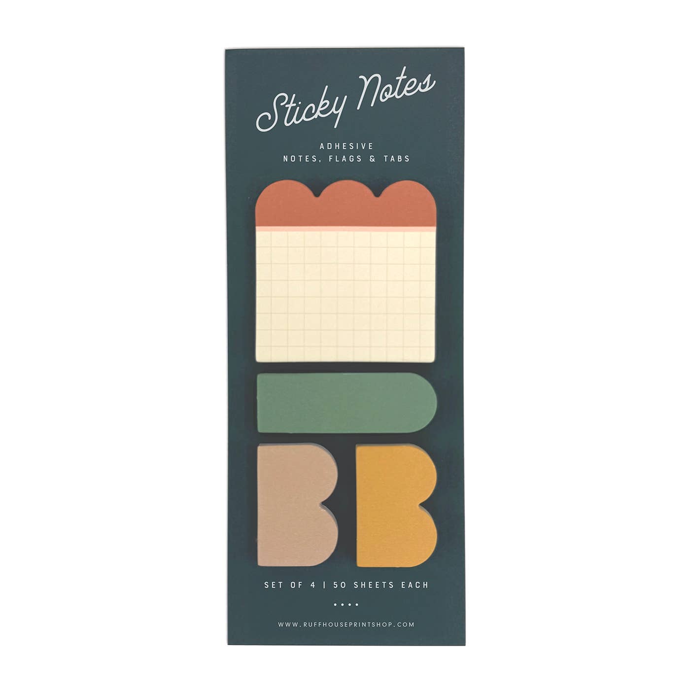 Favorite Story Ruff House Print Shop Grid Sticky Note Set - Page Flags and Tabs