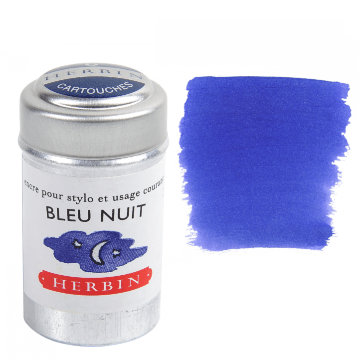 Favorite Story Exaclair Herbin Fountain Pen Ink Cartridges - Tin of 6