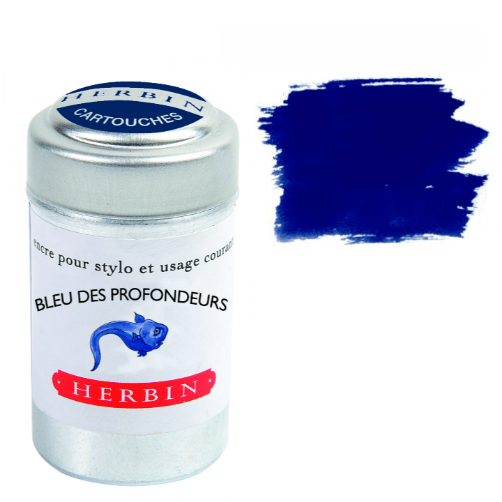 Favorite Story Exaclair Herbin Fountain Pen Ink Cartridges - Tin of 6