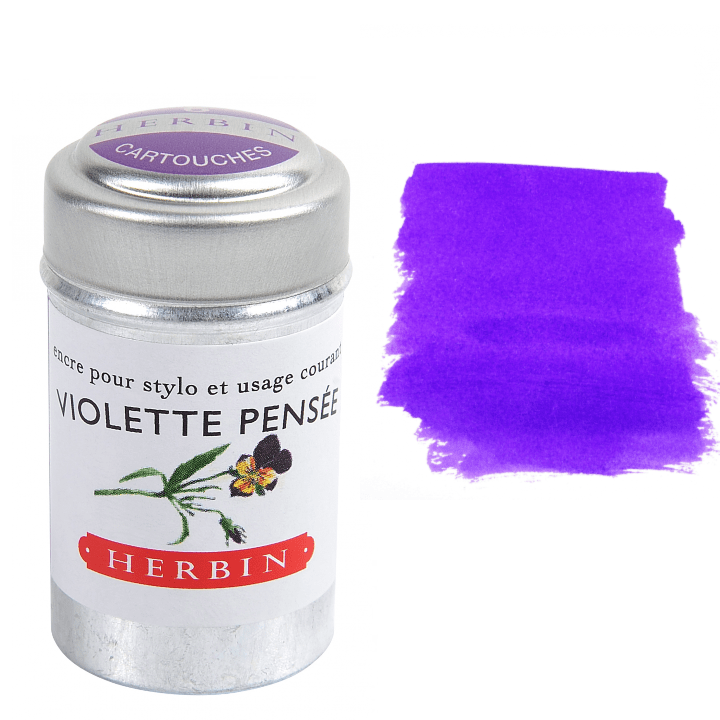 Favorite Story Exaclair Herbin Fountain Pen Ink Cartridges - Tin of 6