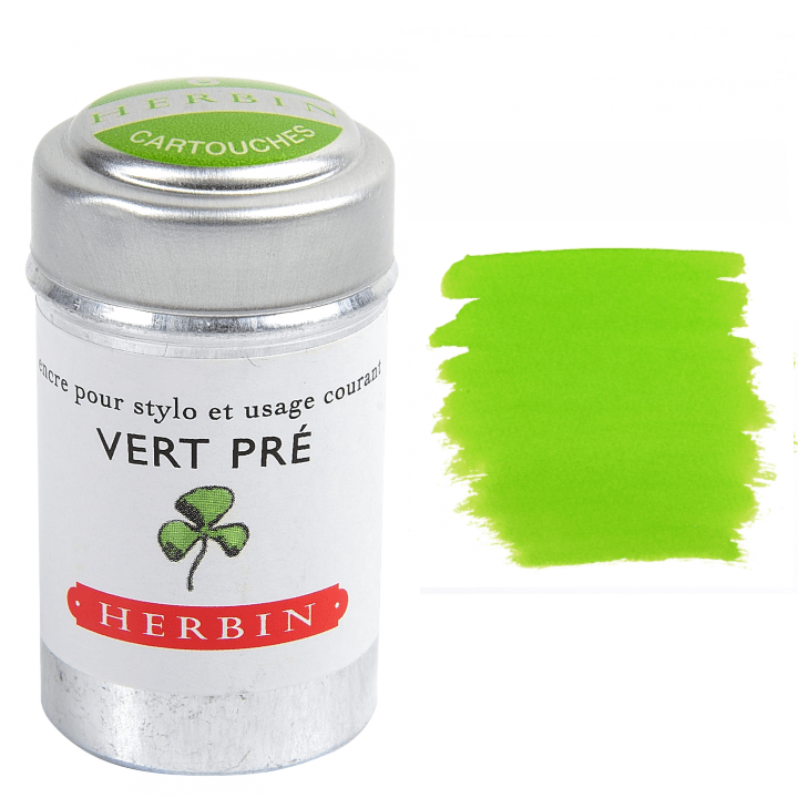 Favorite Story Exaclair Herbin Fountain Pen Ink Cartridges - Tin of 6