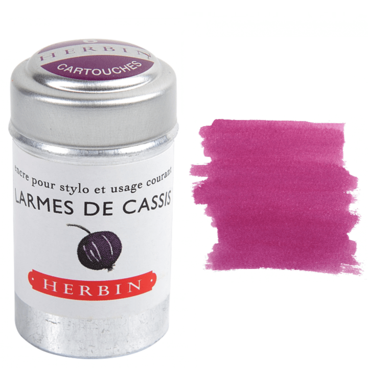Favorite Story Exaclair Herbin Fountain Pen Ink Cartridges - Tin of 6