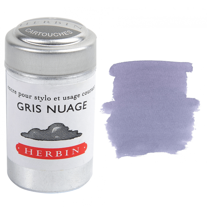 Favorite Story Exaclair Herbin Fountain Pen Ink Cartridges - Tin of 6