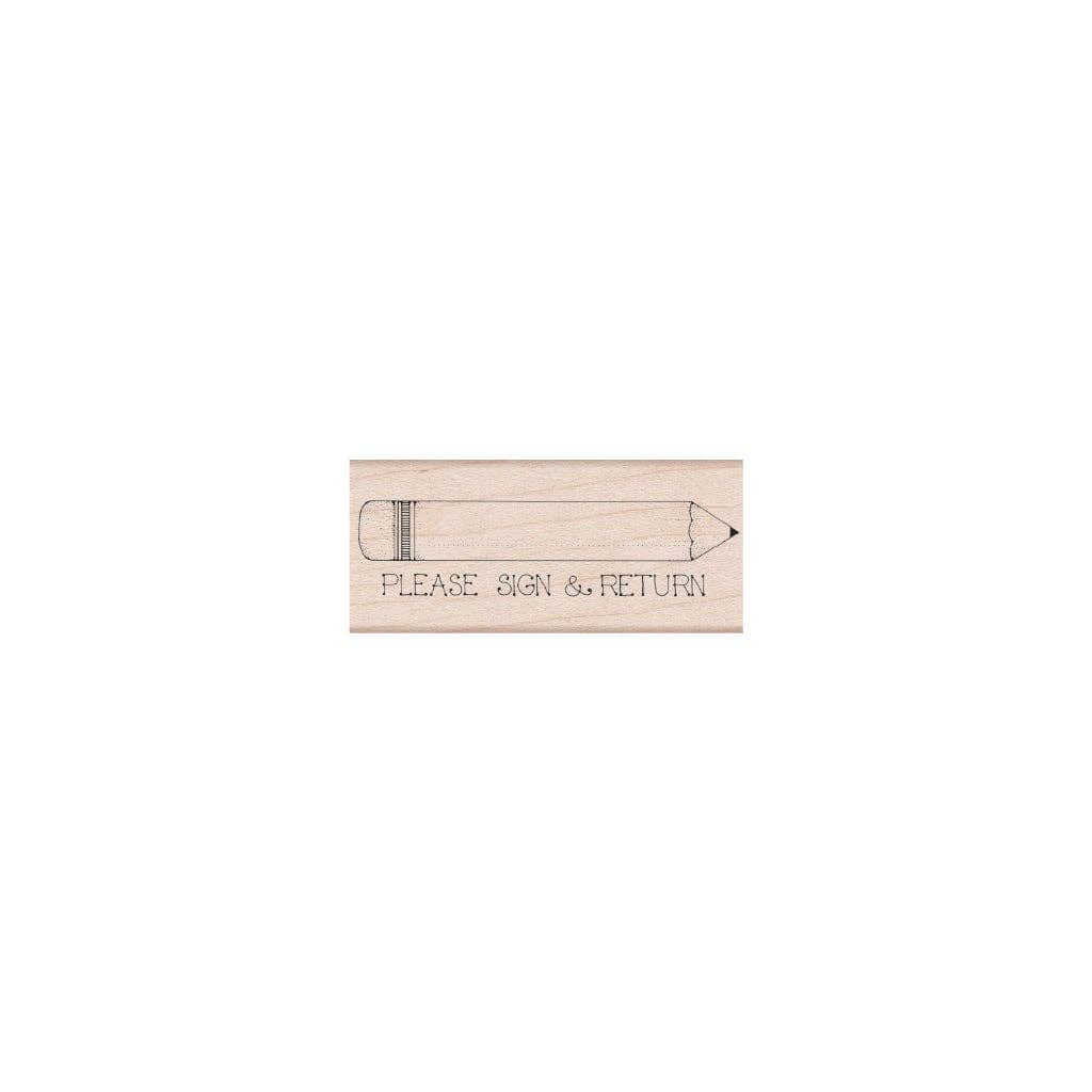 Favorite Story Hero Arts + Spellbinders Wholesale Hero Arts Please Sign & Return Pencil Wood Stamps