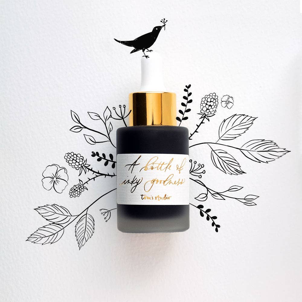 Favorite Story Tom's Studio Jet Black - Calligraphy Ink