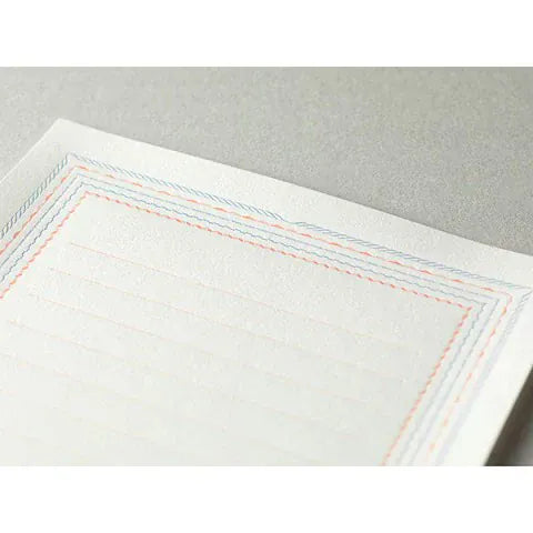 Favorite Story Midori Midori Letterpress Letter Set - Blue Frame